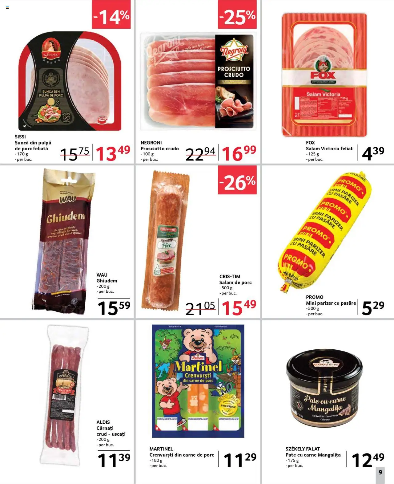 Catalog Selgros 21 Martie - 3 Aprilie 2025 | Pagina 9 | Produse: Pate, Crenvurști, Salam, Parizer