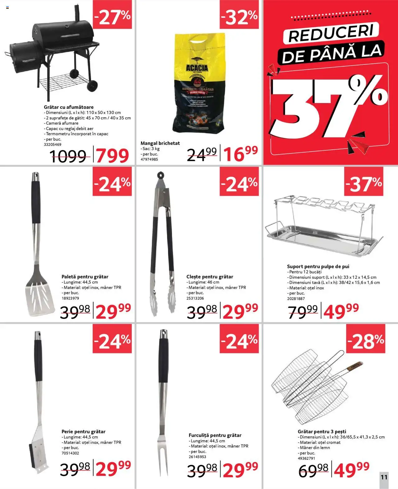 Catalog Selgros 21 Martie - 3 Aprilie 2025 | Pagina 11 | Produse: Cameră, Clește, Termometru, Grătar