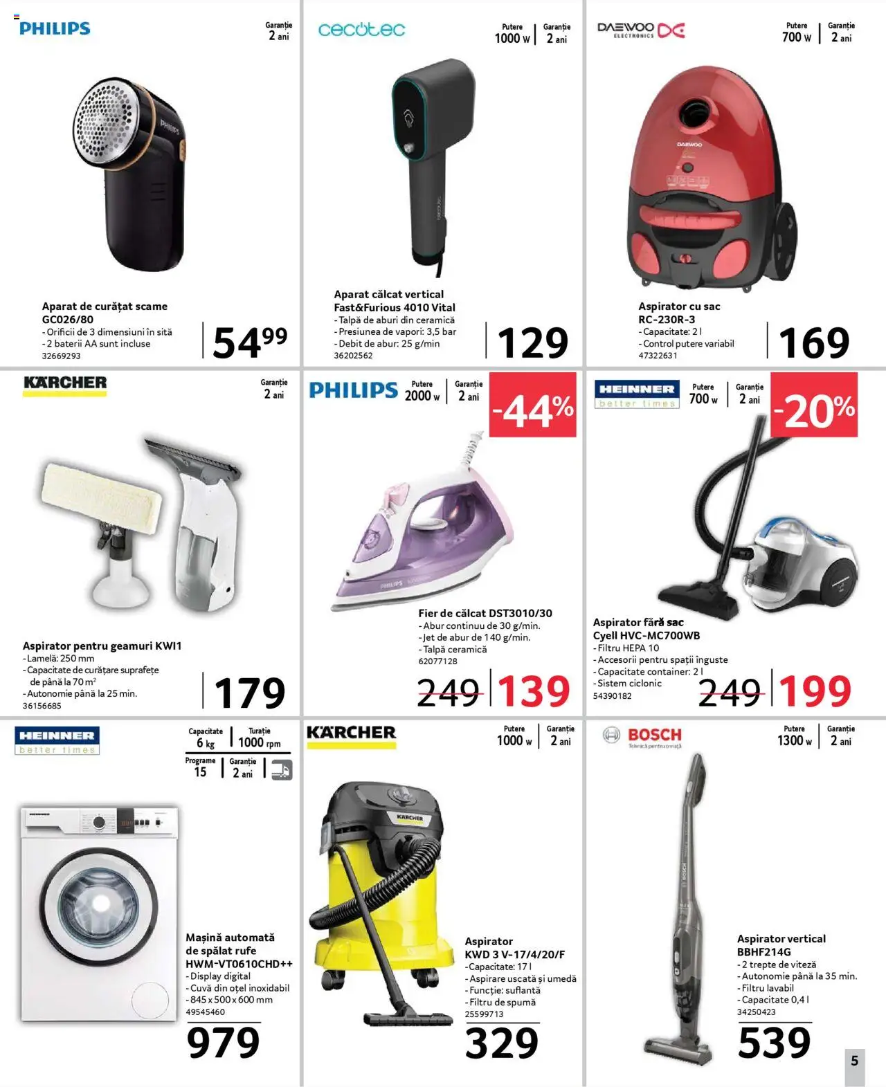 Catalog Selgros 21 Martie - 3 Aprilie 2025 | Pagina 5 | Produse: Enginar, Fier de călcat, Suflantă, Sită