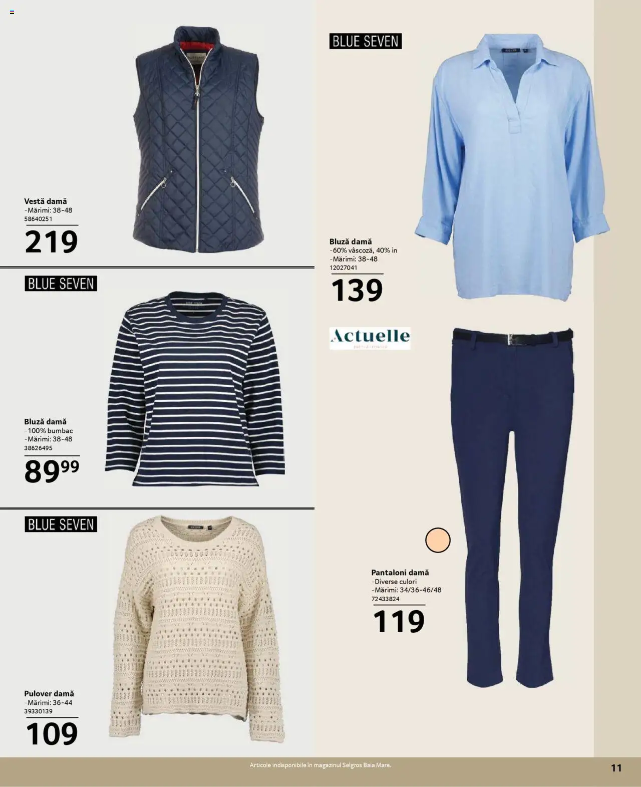 Catalog Selgros 21 Martie - 19 Aprilie 2025 | Pagina 11 | Produse: Bluză, Pulover, Vestă, Pantaloni