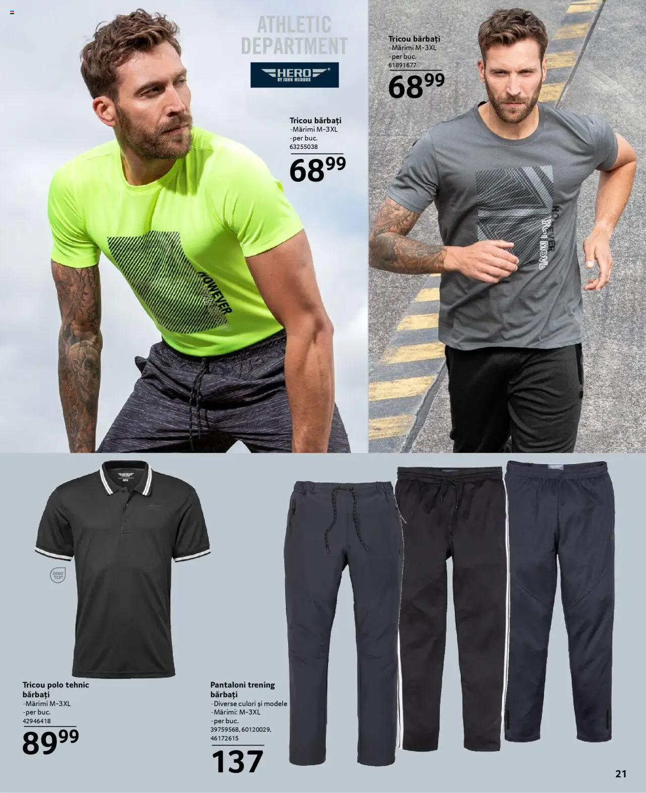 Catalog Selgros 21 Martie - 19 Aprilie 2025 | Pagina 21 | Produse: Trening, Deri ve Tüy Bakımı, Tricou, Pantaloni