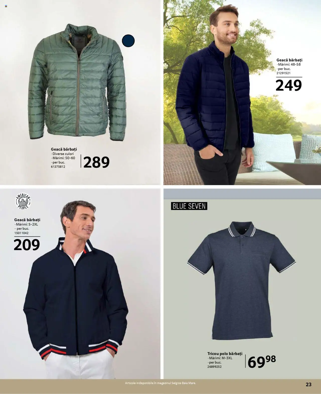 Catalog Selgros 21 Martie - 19 Aprilie 2025 | Pagina 23 | Produse: Tricou, Geacă