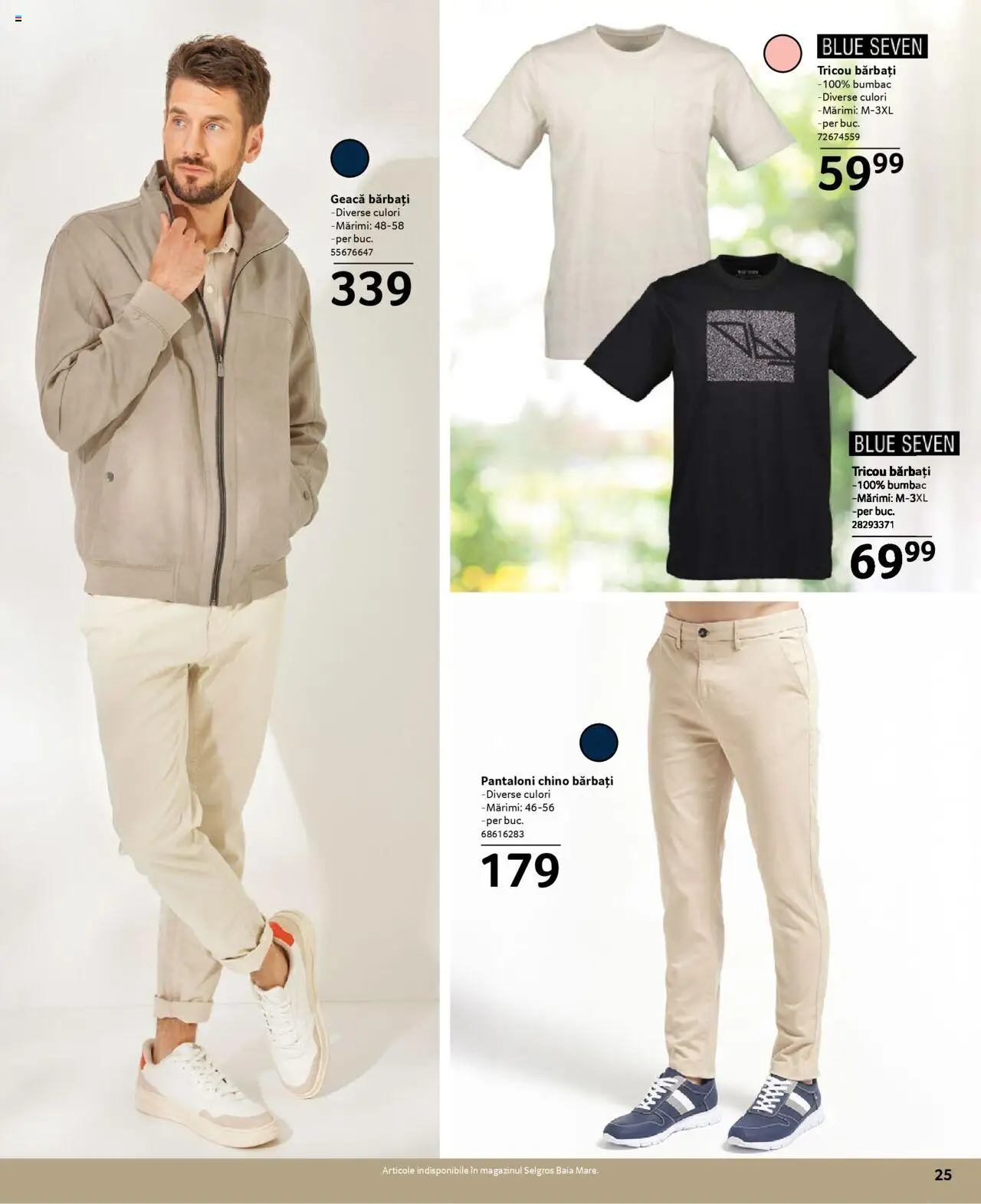 Catalog Selgros 21 Martie - 19 Aprilie 2025 | Pagina 25 | Produse: Tricou, Geacă, Pantaloni