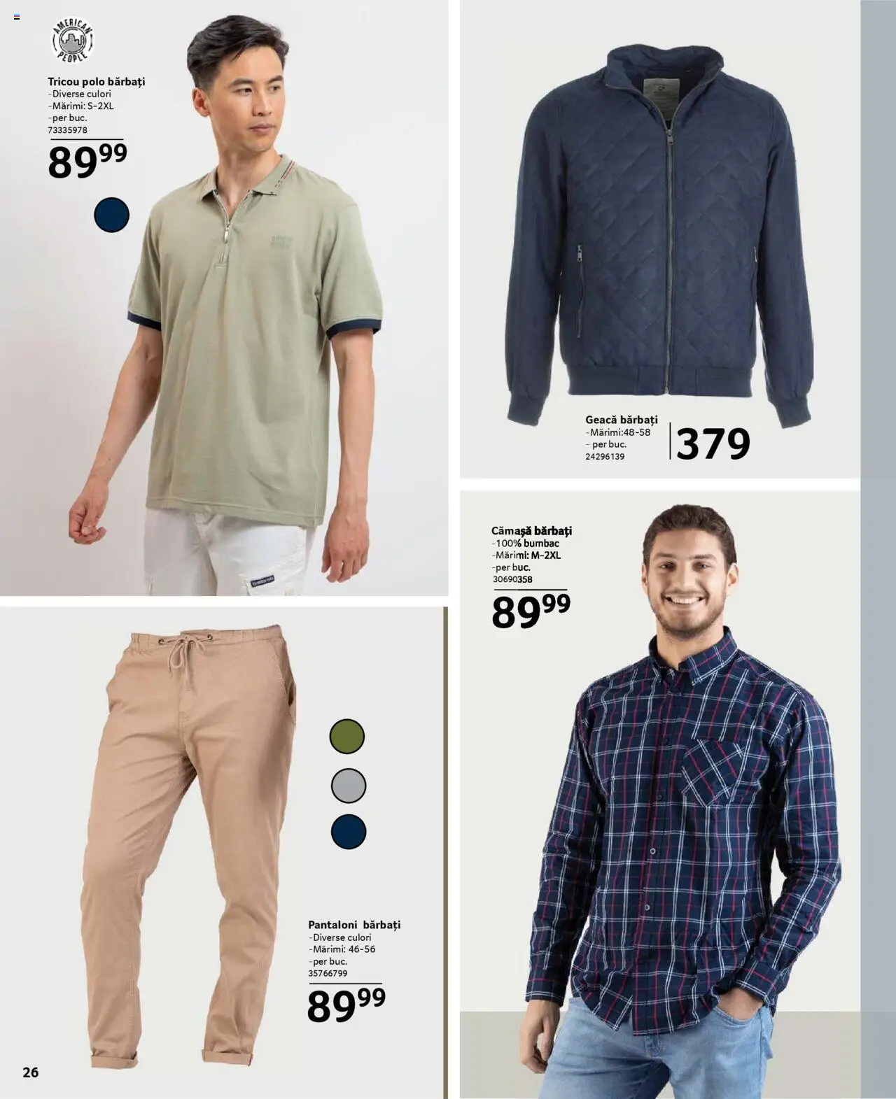 Catalog Selgros 21 Martie - 19 Aprilie 2025 | Pagina 26 | Produse: Tricou, Geacă, Pantaloni
