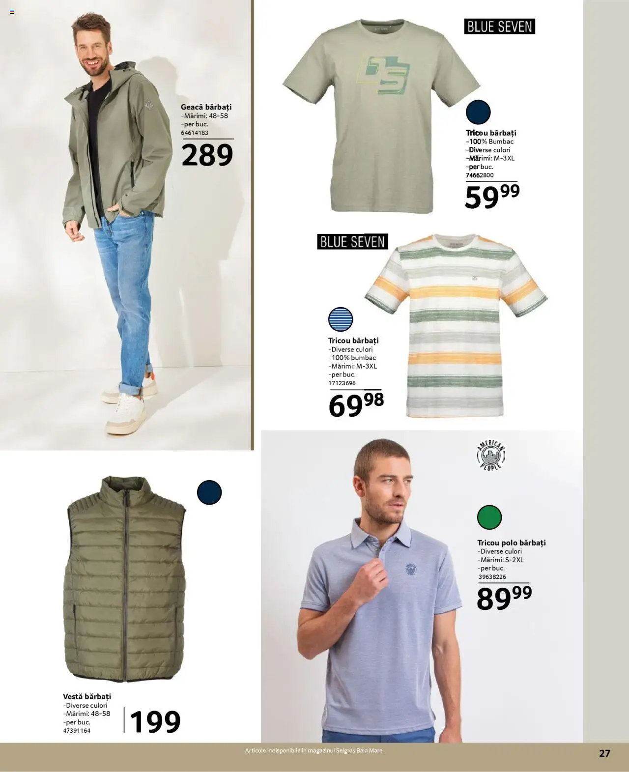 Catalog Selgros 21 Martie - 19 Aprilie 2025 | Pagina 27 | Produse: Tricou, Vestă, Geacă