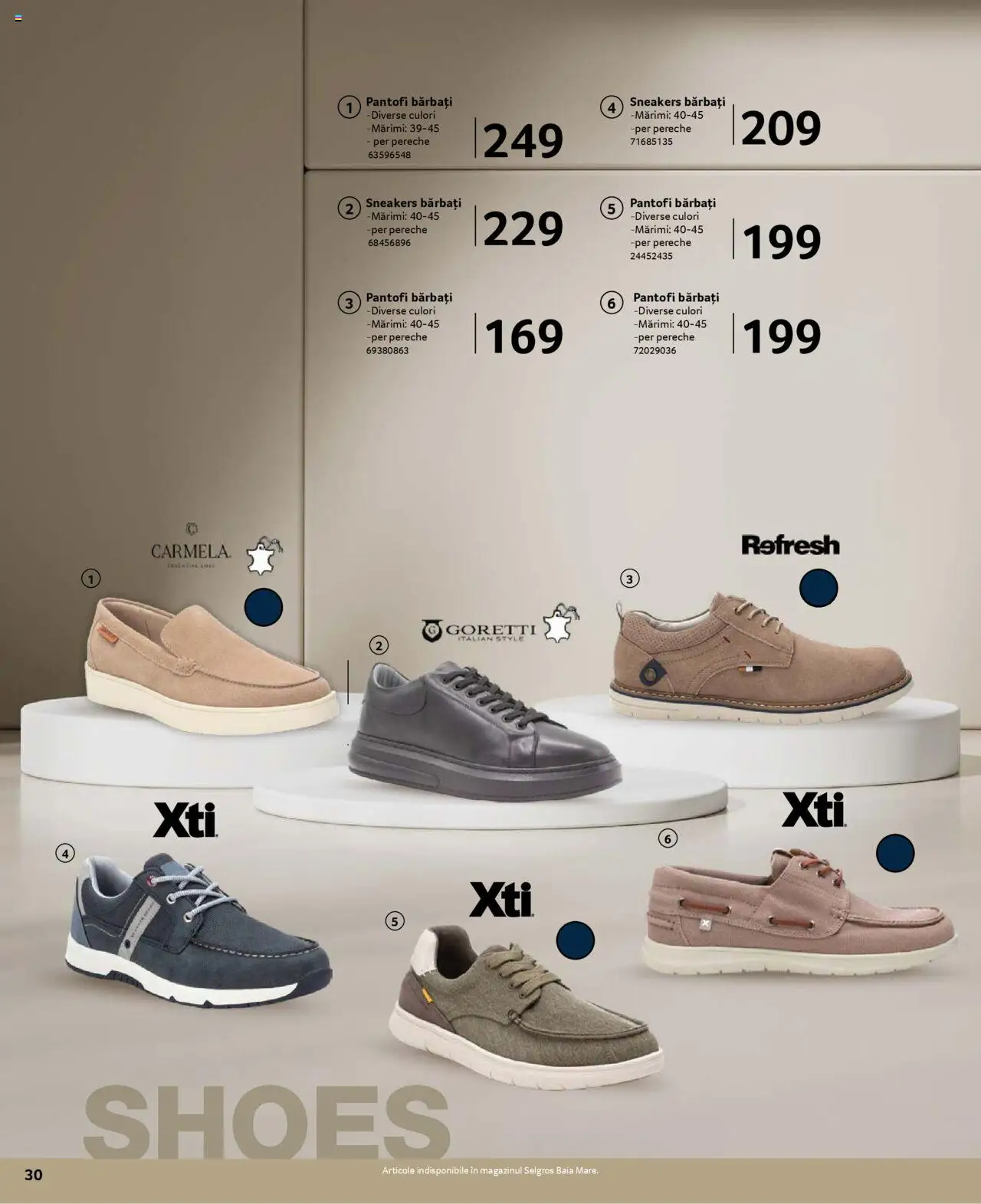 Catalog Selgros 21 Martie - 19 Aprilie 2025 | Pagina 30 | Produse: Delgeç, Pantofi