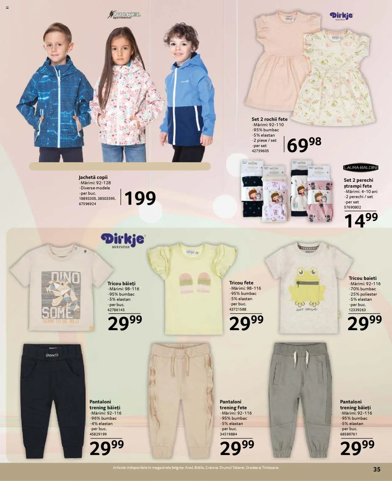 Catalog Selgros 21 Martie - 19 Aprilie 2025 | Pagina 35 | Produse: Jachetă, Trening, Tricou, Pantaloni