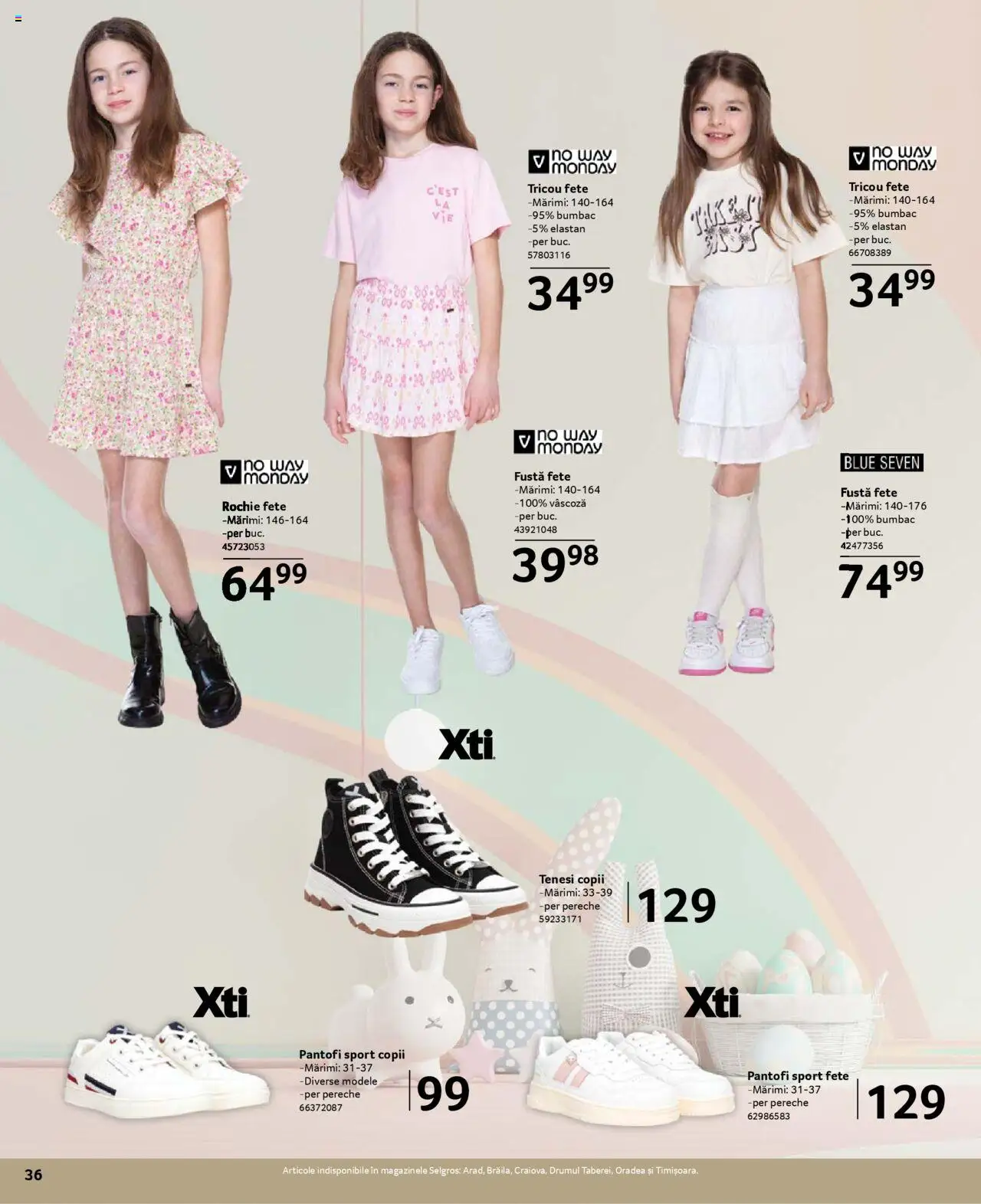 Catalog Selgros 21 Martie - 19 Aprilie 2025 | Pagina 36 | Produse: Rochie, Pantofi, Tricou