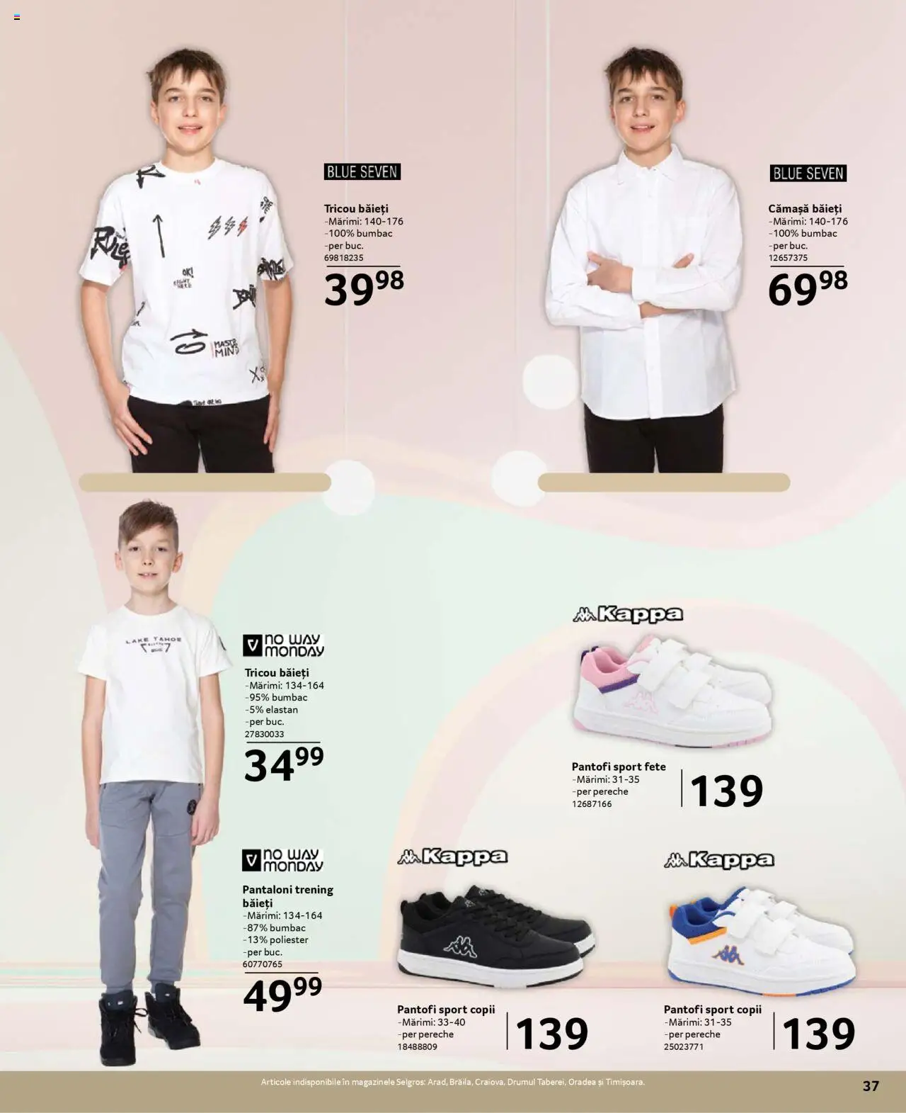 Catalog Selgros 21 Martie - 19 Aprilie 2025 | Pagina 37 | Produse: Trening, Pantofi, Tricou, Pantaloni