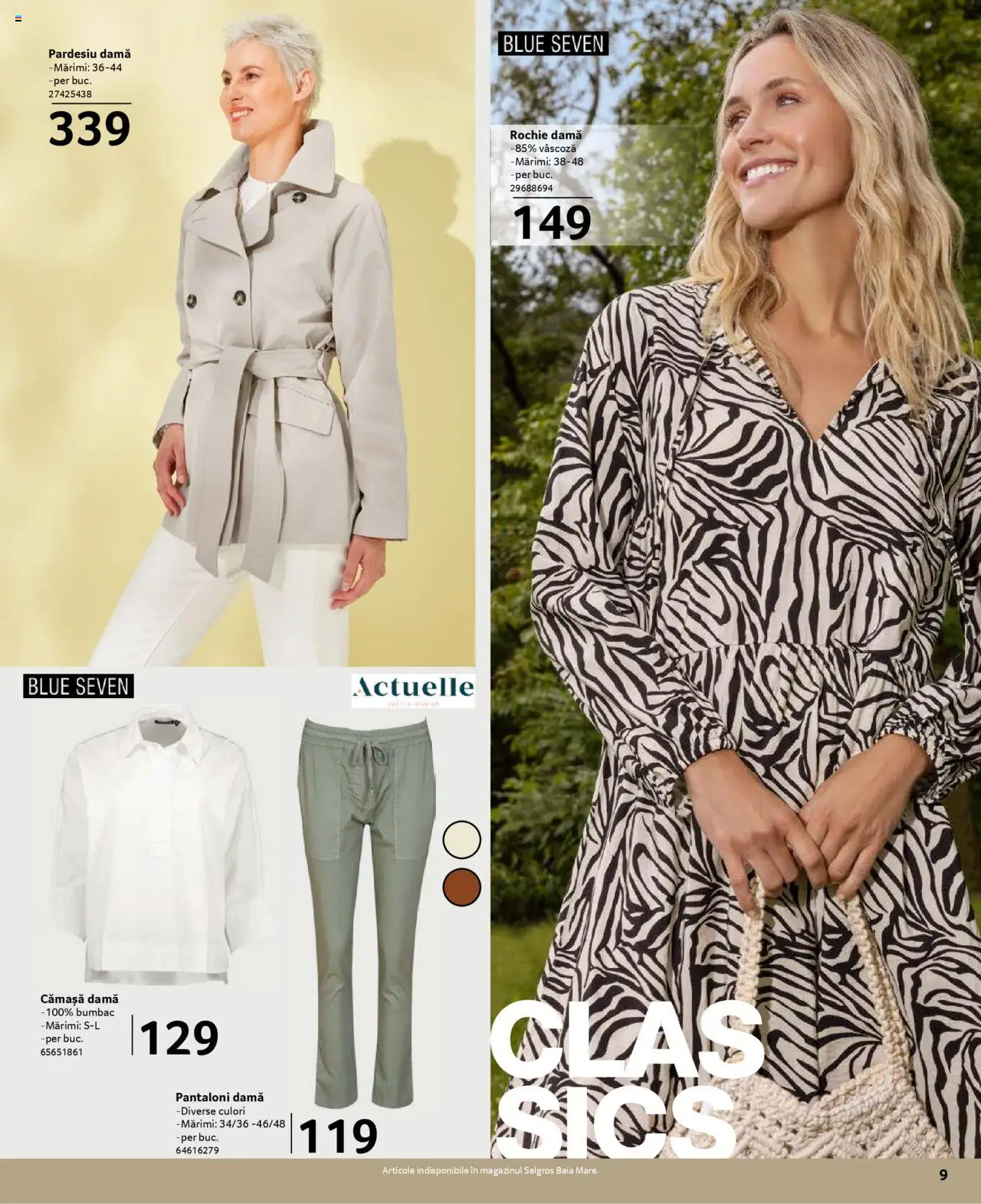 Catalog Selgros 21 Martie - 19 Aprilie 2025 | Pagina 9 | Produse: Rochie, Pantaloni