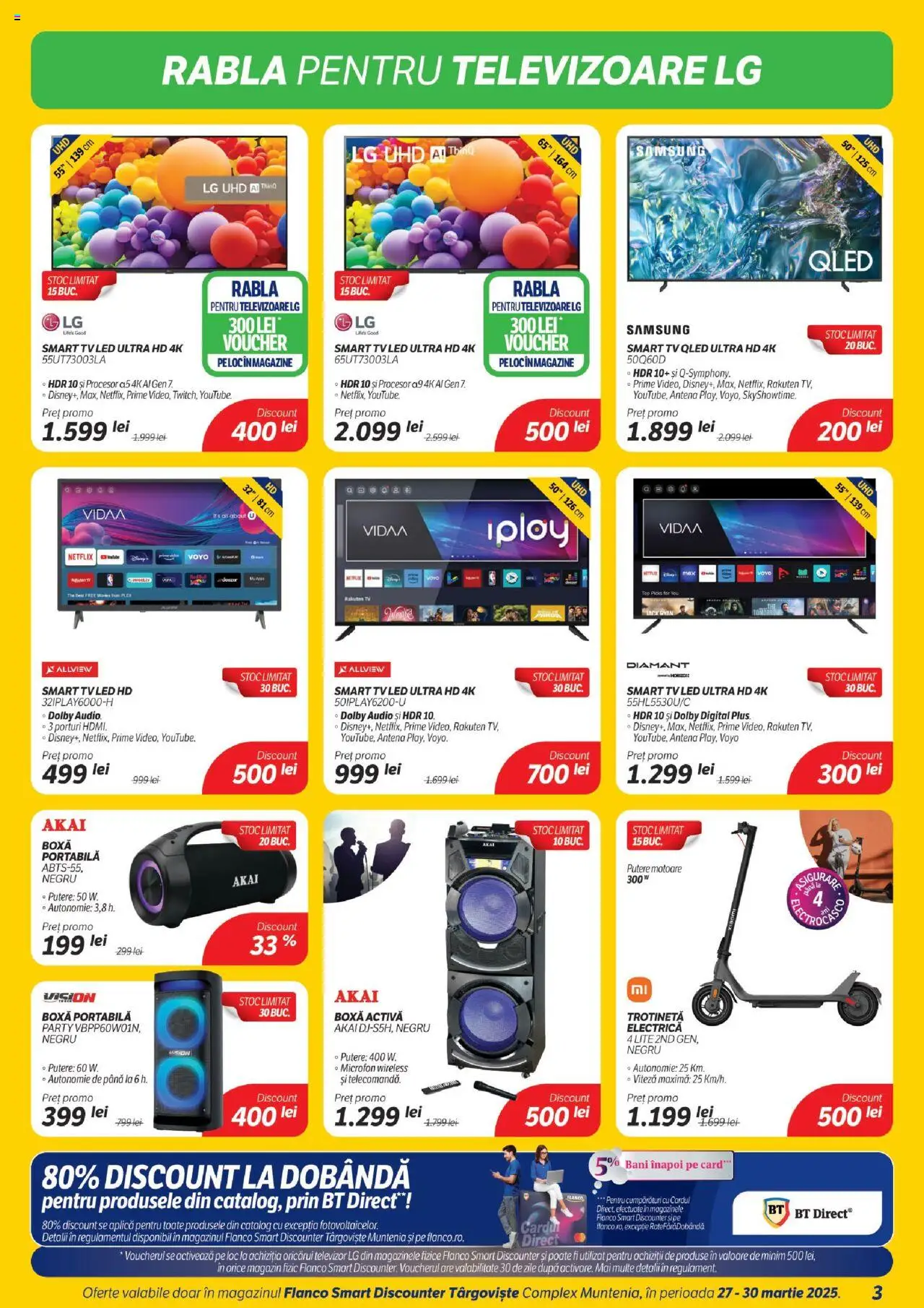 Catalog Flanco 27 - 30 Martie 2025 | Pagina 3 | Produse: Audio, Babak, Trotinetă, Boxă portabilă