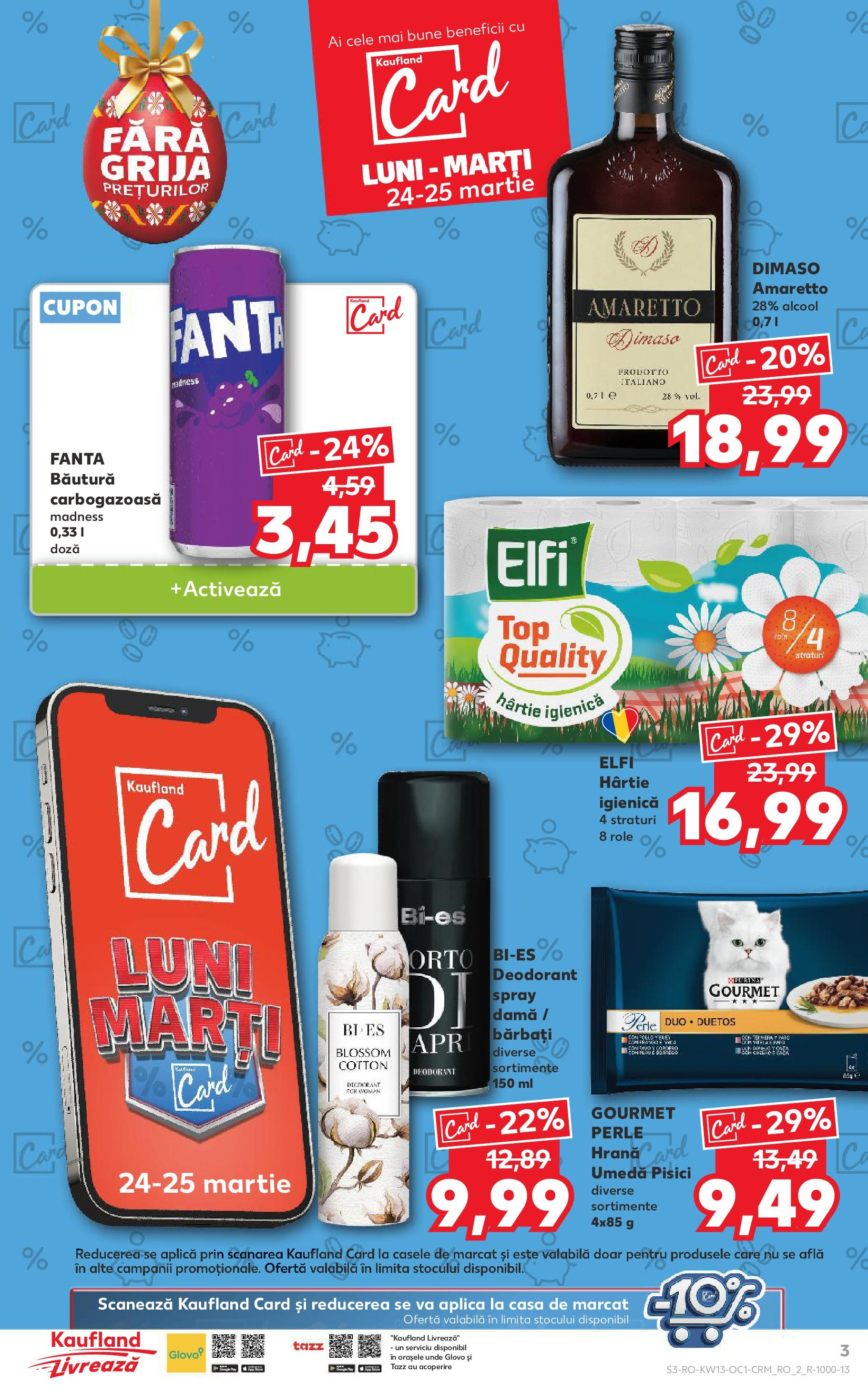 Catalog Kaufland 24 - 25 Martie 2025 | Pagina 3 | Produse: Akrilik boya, Role, Deodorant
