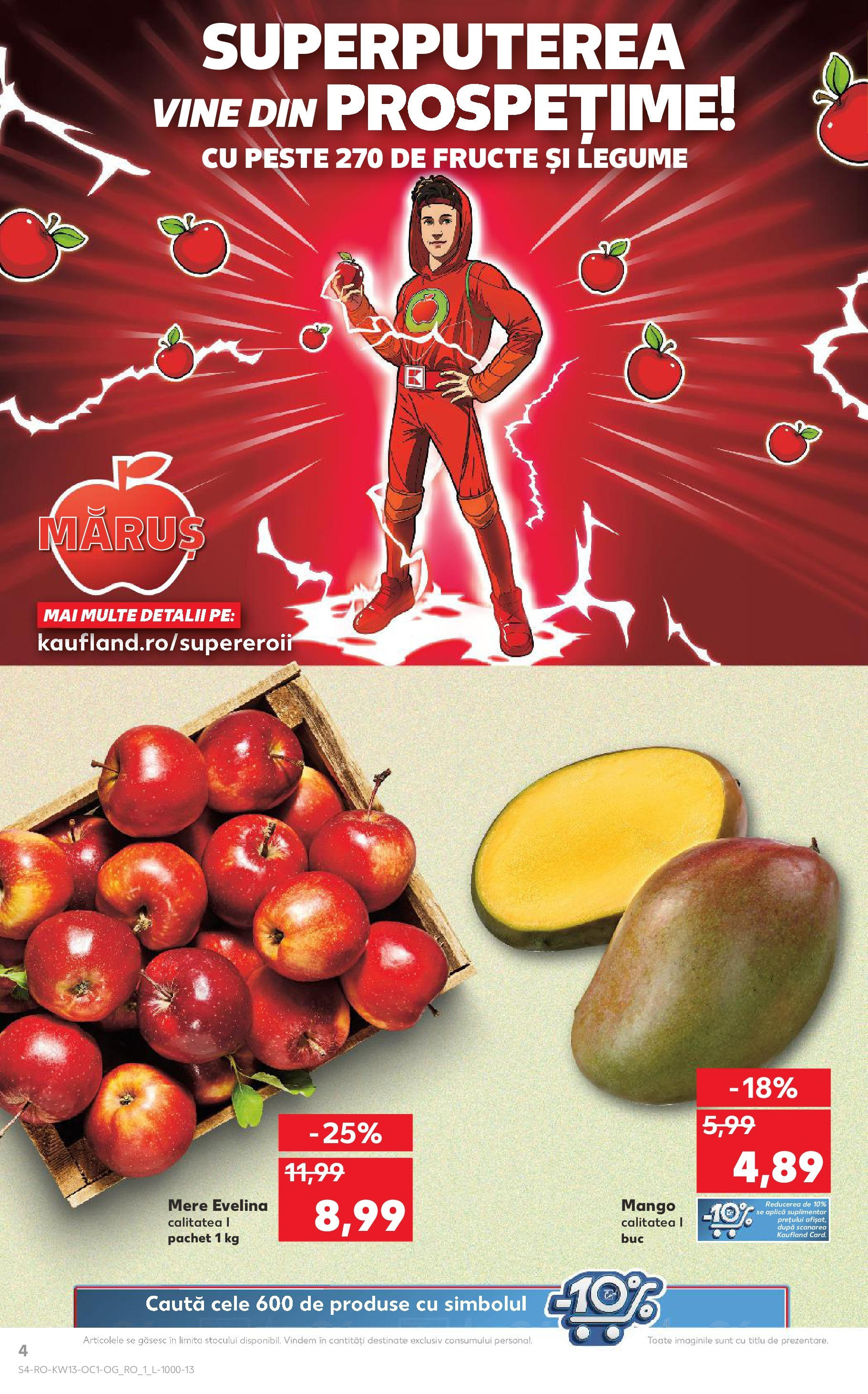 Catalog Kaufland 24 - 25 Martie 2025 | Pagina 4 | Produse: Mere, Pește, Legume, Fructe