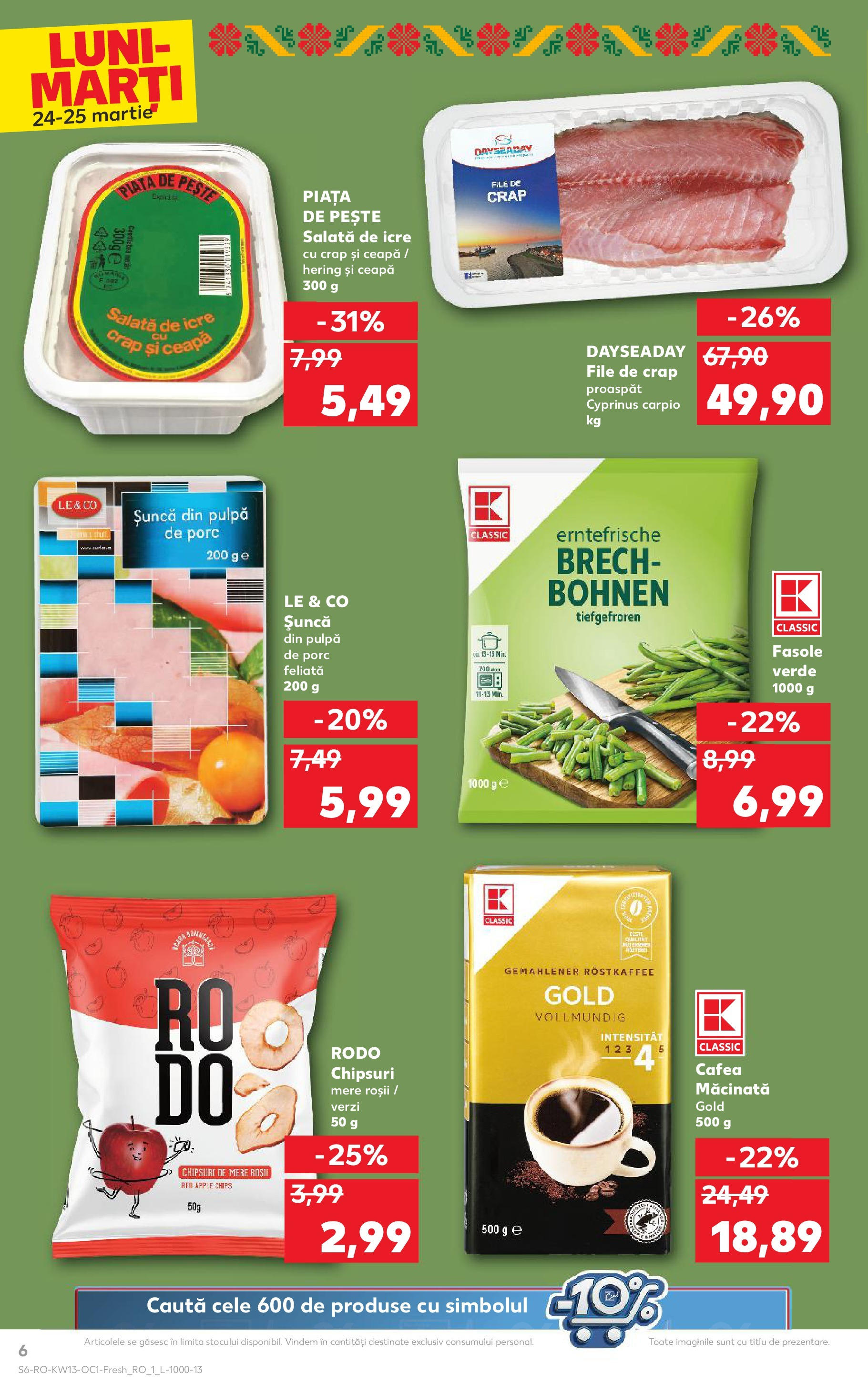 Catalog Kaufland 24 - 25 Martie 2025 | Pagina 6 | Produse: Cafea, Mere, Roșii, Chipsuri