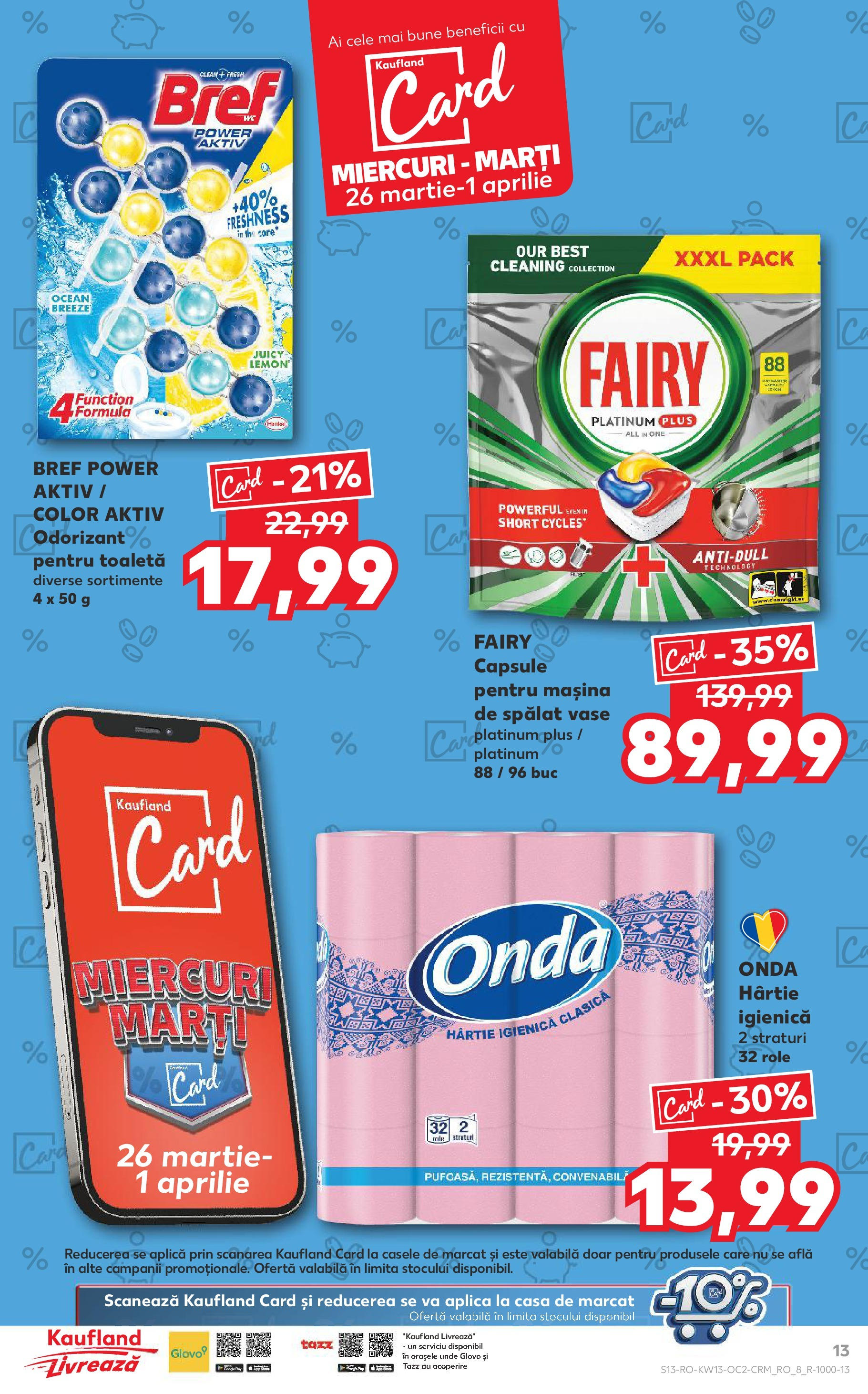 Catalog Kaufland 26 Martie - 1 Aprilie 2025 | Pagina 13 | Produse: Pomelo, Role, Toaletă