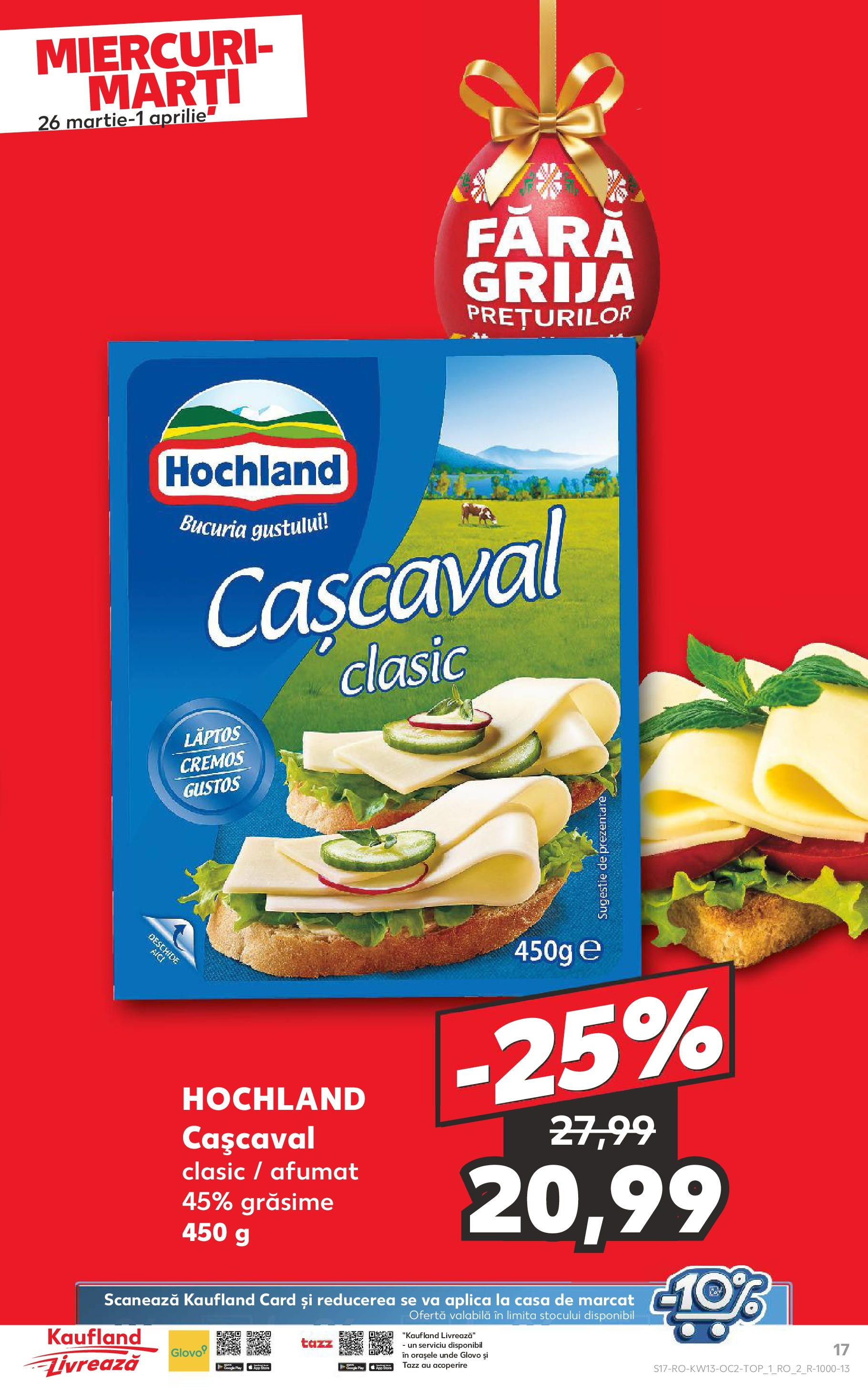 Catalog Kaufland 26 Martie - 1 Aprilie 2025 | Pagina 17 | Produse: Cașcaval