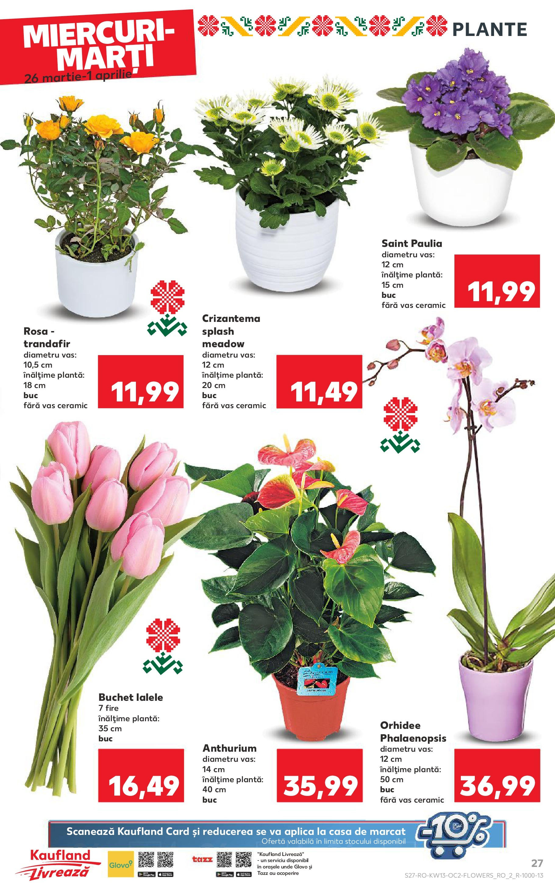 Catalog Kaufland 26 Martie - 1 Aprilie 2025 | Pagina 27 | Produse: Trandafir, Orhidee