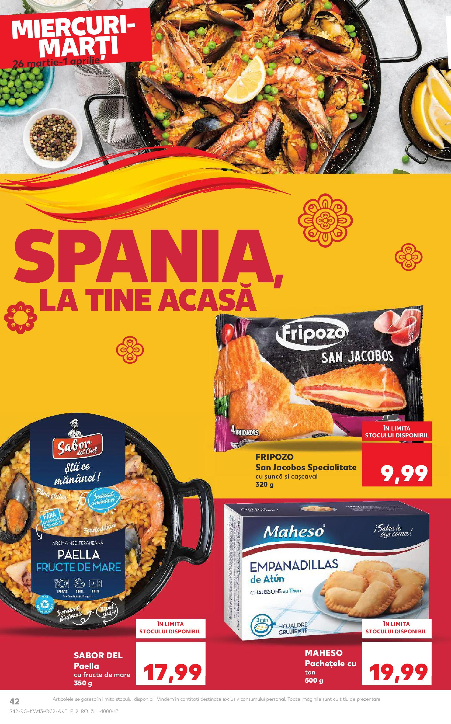 Catalog Kaufland 26 Martie - 1 Aprilie 2025 | Pagina 42 | Produse: Cașcaval, Șuncă, Fructe, Fructe De Mare