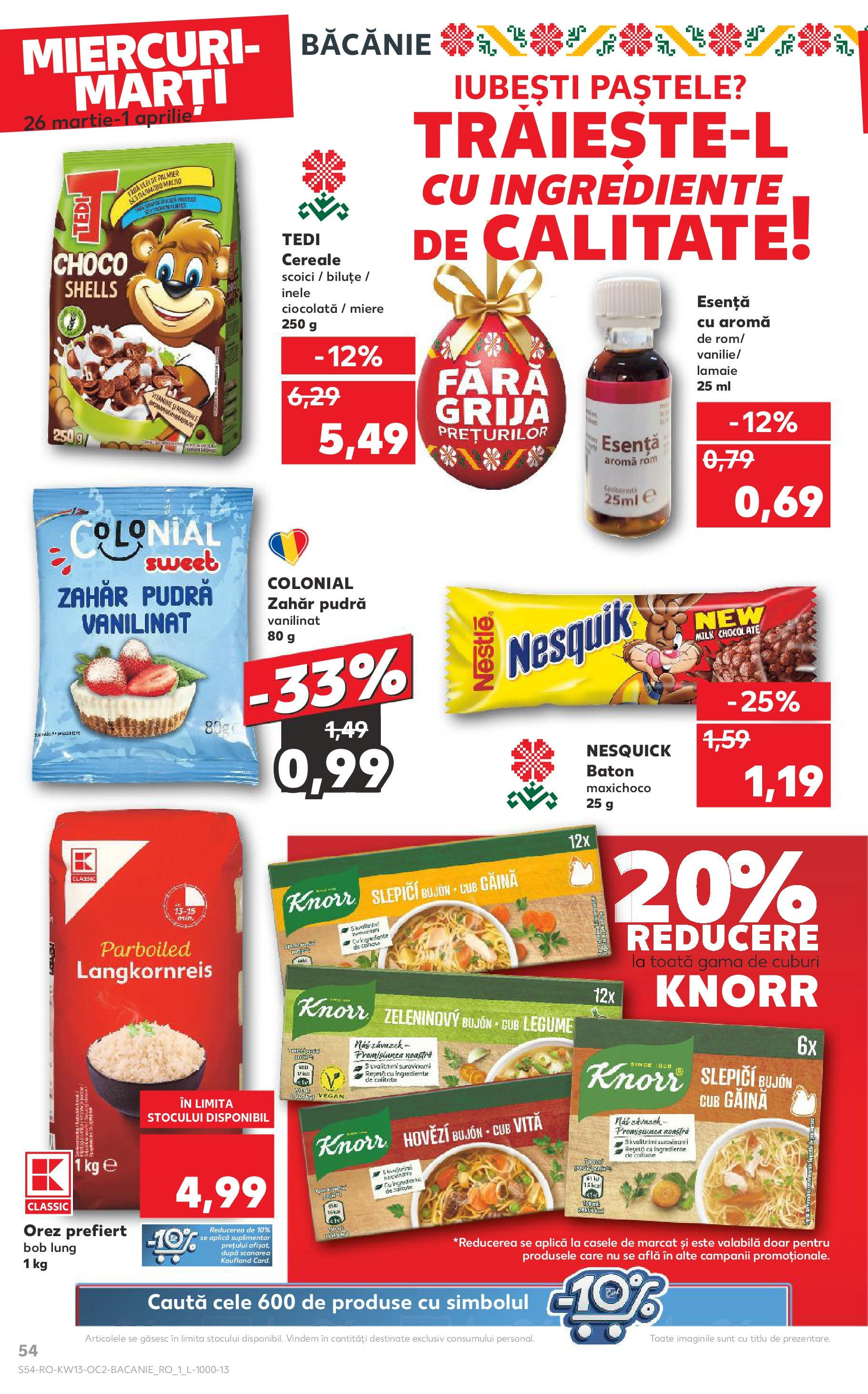 Catalog Kaufland 26 Martie - 1 Aprilie 2025 | Pagina 54 | Produse: Pudră, Cereale, Zahăr, Lămâie