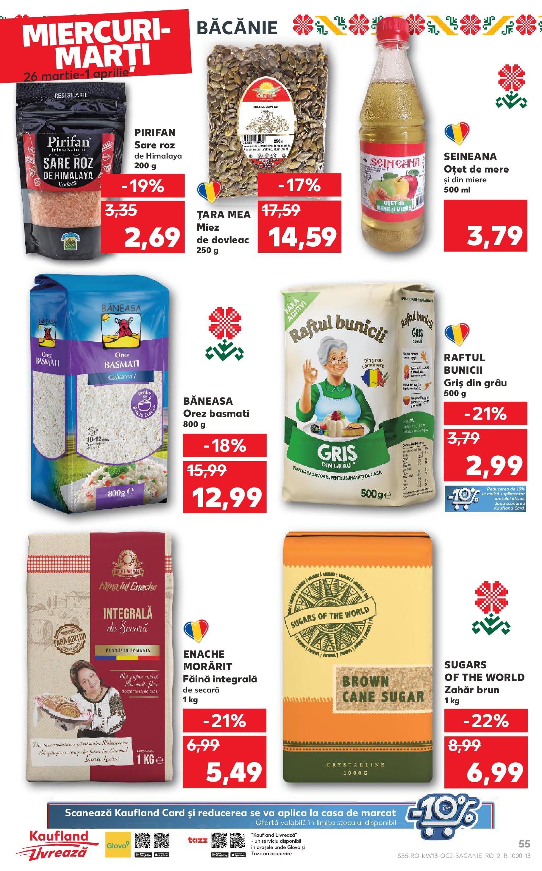 Catalog Kaufland 26 Martie - 1 Aprilie 2025 | Pagina 55 | Produse: Dovleac, Făină, Sare, Zahăr