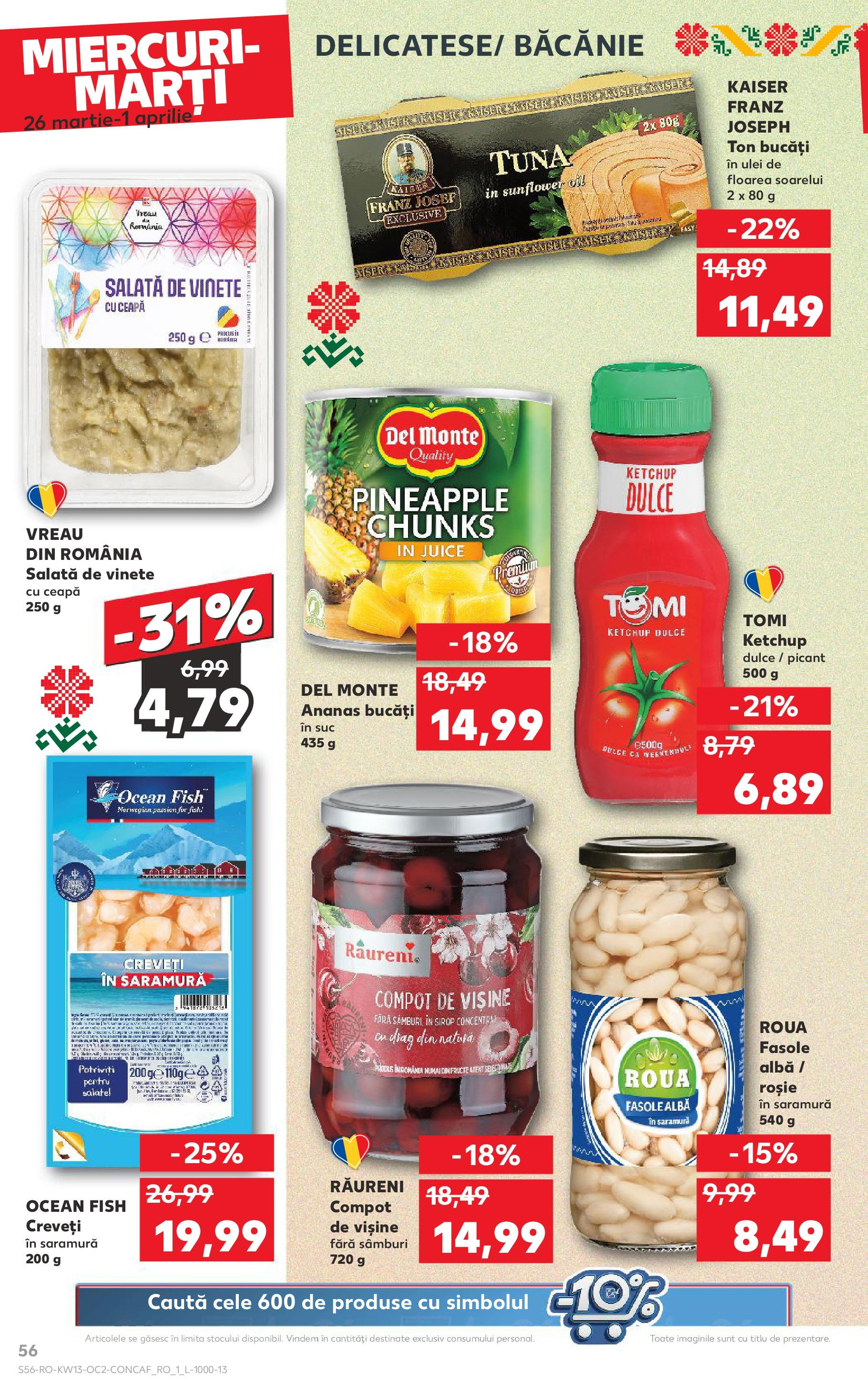 Catalog Kaufland 26 Martie - 1 Aprilie 2025 | Pagina 56 | Produse: Ananas, Sirop, Salată, Bant