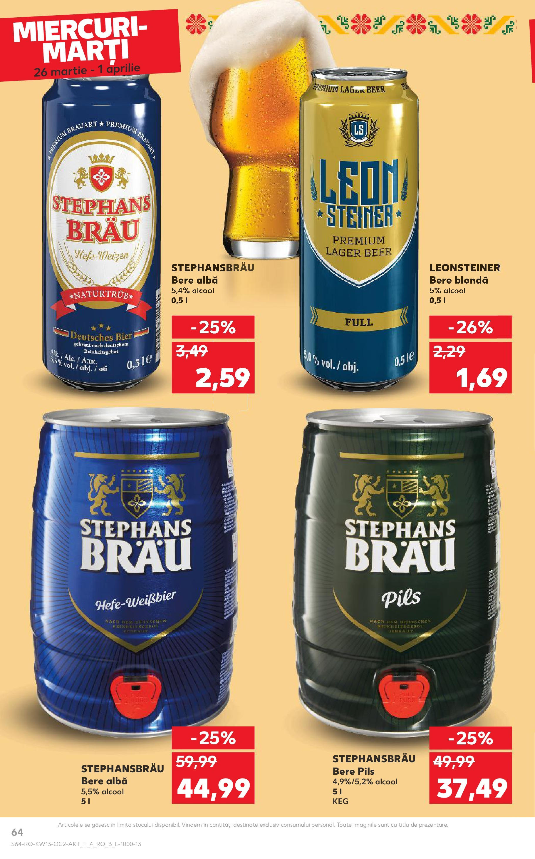Catalog Kaufland 26 Martie - 1 Aprilie 2025 | Pagina 64 | Produse: Bere