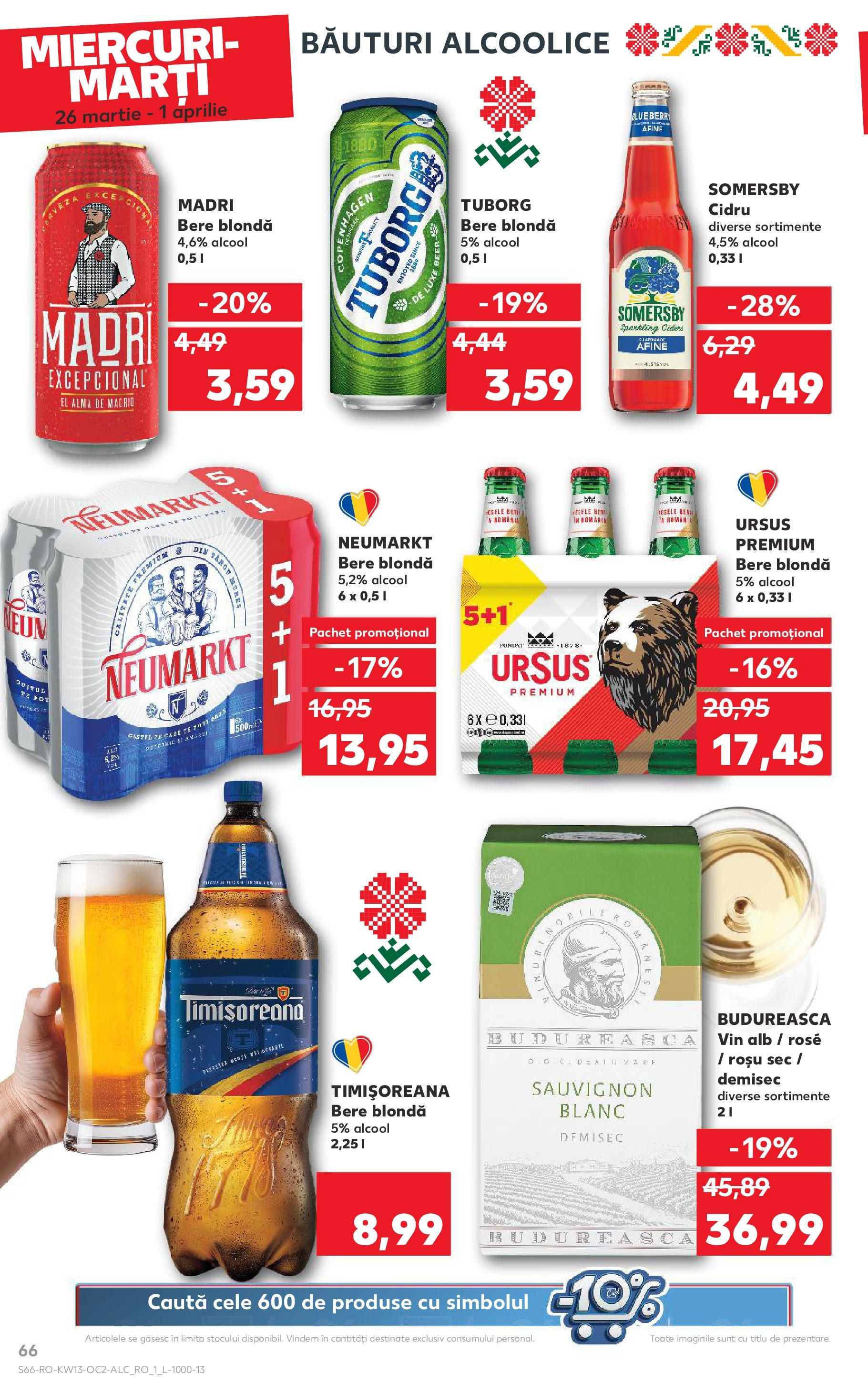 Catalog Kaufland 26 Martie - 1 Aprilie 2025 | Pagina 66 | Produse: Afine, Vin, Bere