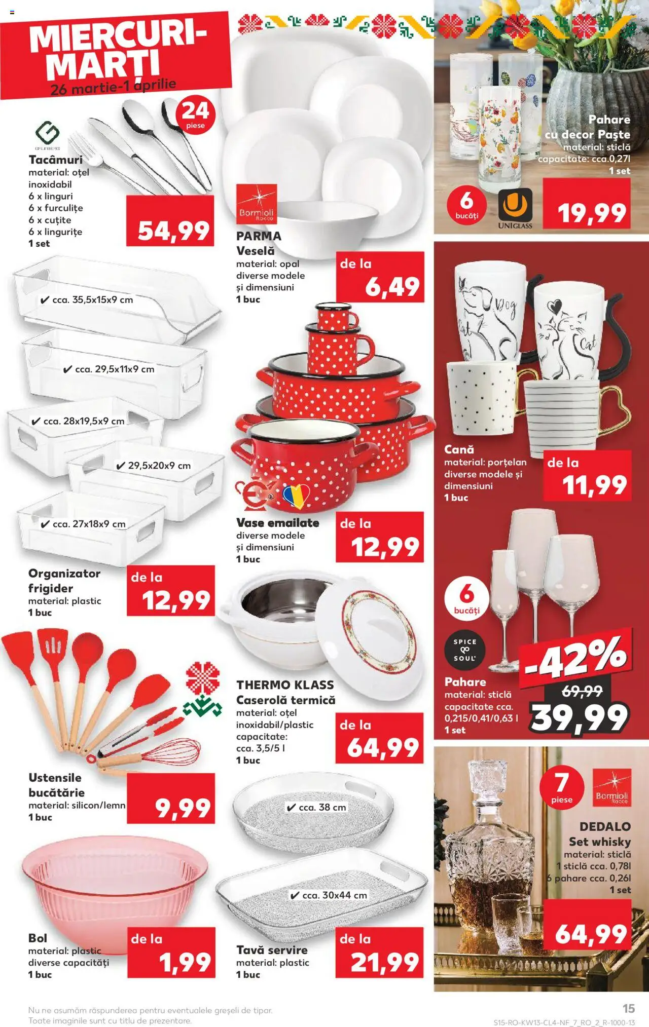 Catalog Kaufland 26 Martie - 1 Aprilie 2025 | Pagina 15 | Produse: Frigider, Linguri, Bucătărie, Dağ çileği