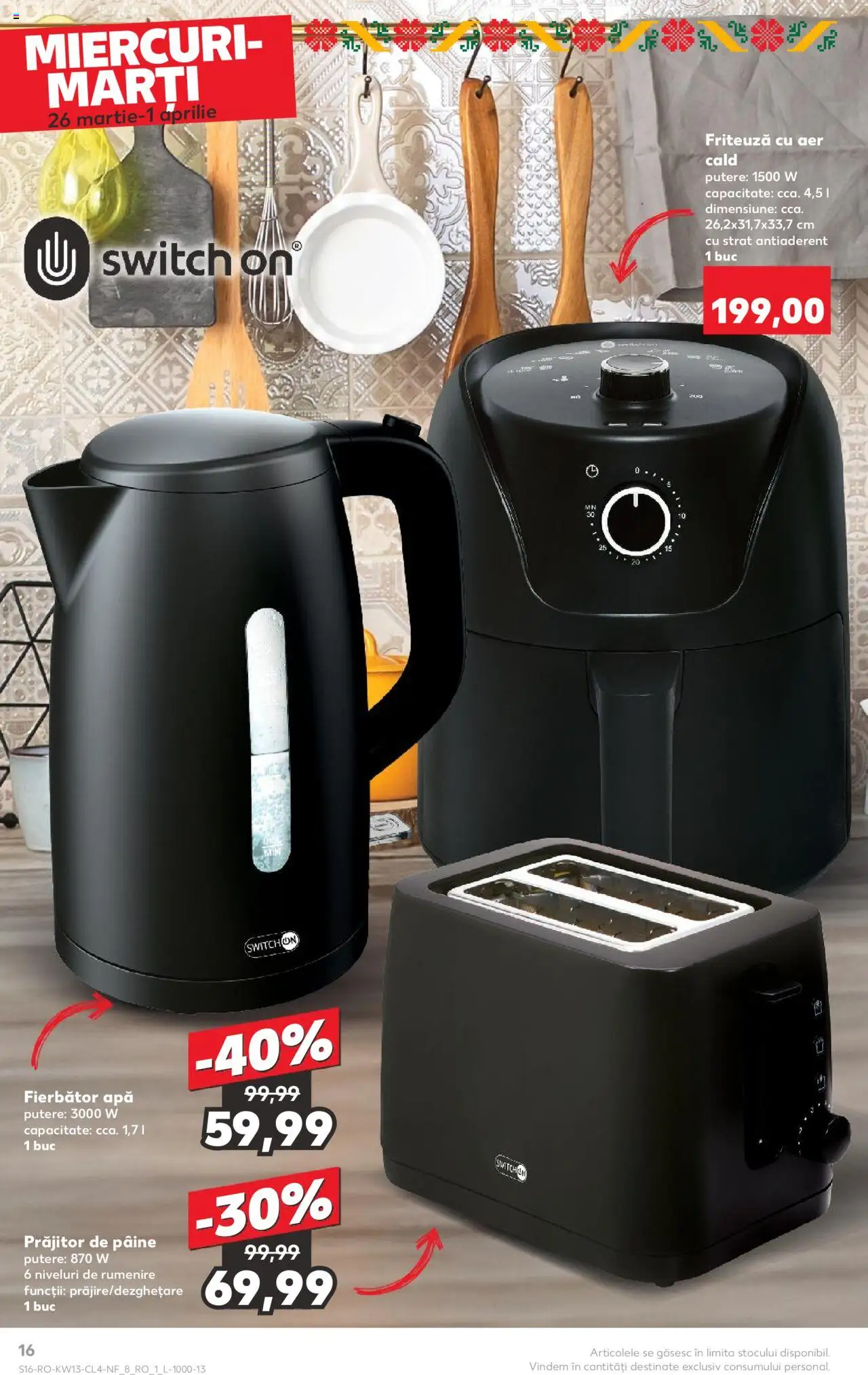 Catalog Kaufland 26 Martie - 1 Aprilie 2025 | Pagina 16 | Produse: Ginseng, Friteuză, Pâine, Apă