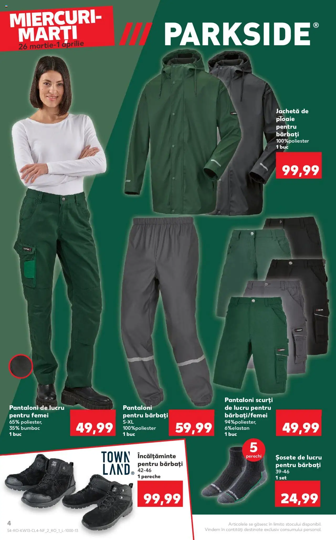 Catalog Kaufland 26 Martie - 1 Aprilie 2025 | Pagina 4 | Produse: Bornoz takımı, Pantaloni, Pantaloni scurți, Șosete