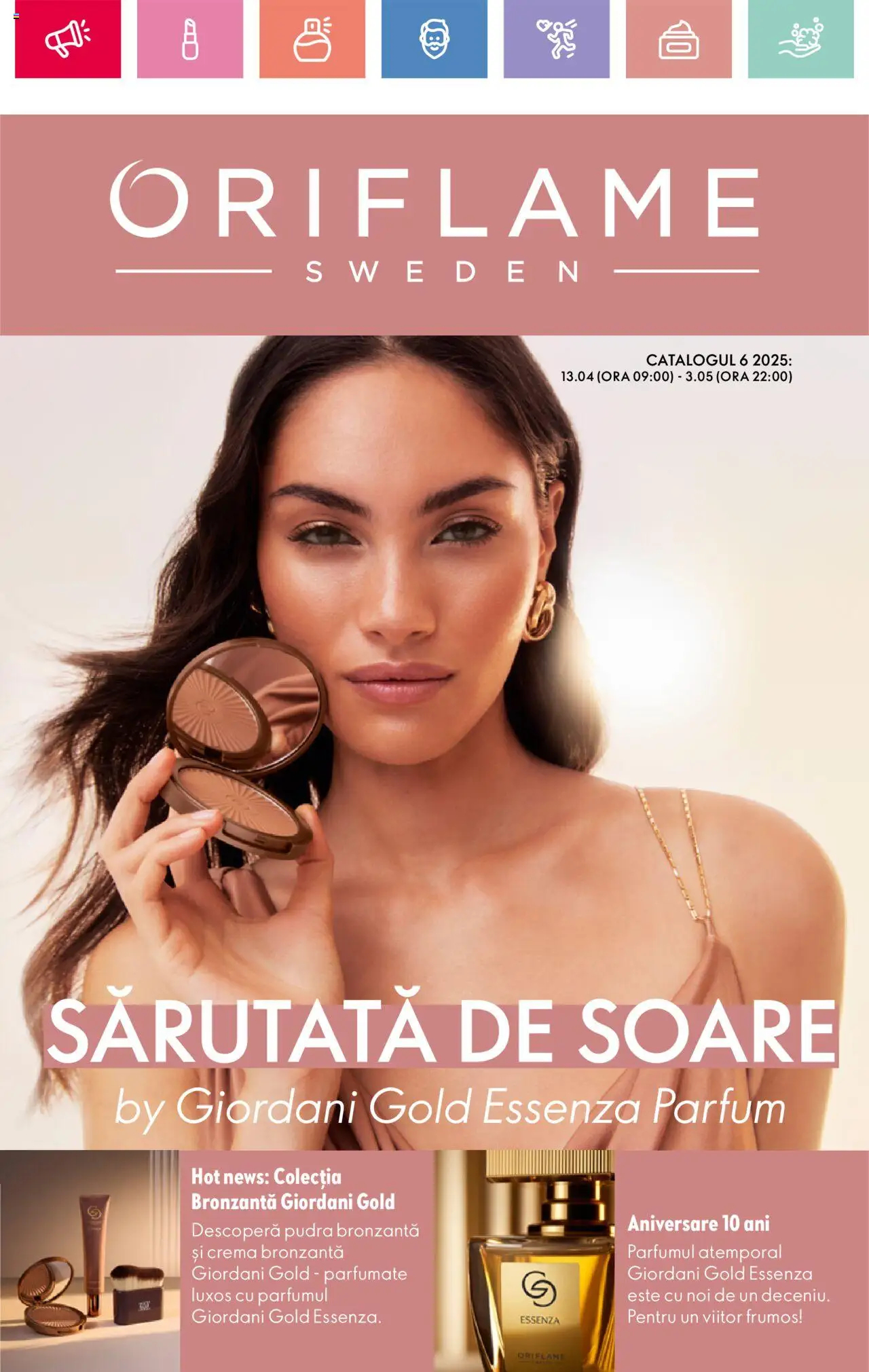 Catalog Oriflame 13 Aprilie - 3 Mai 2025 | Pagina 1 | Produse: Parfum, Pudră, Cremă