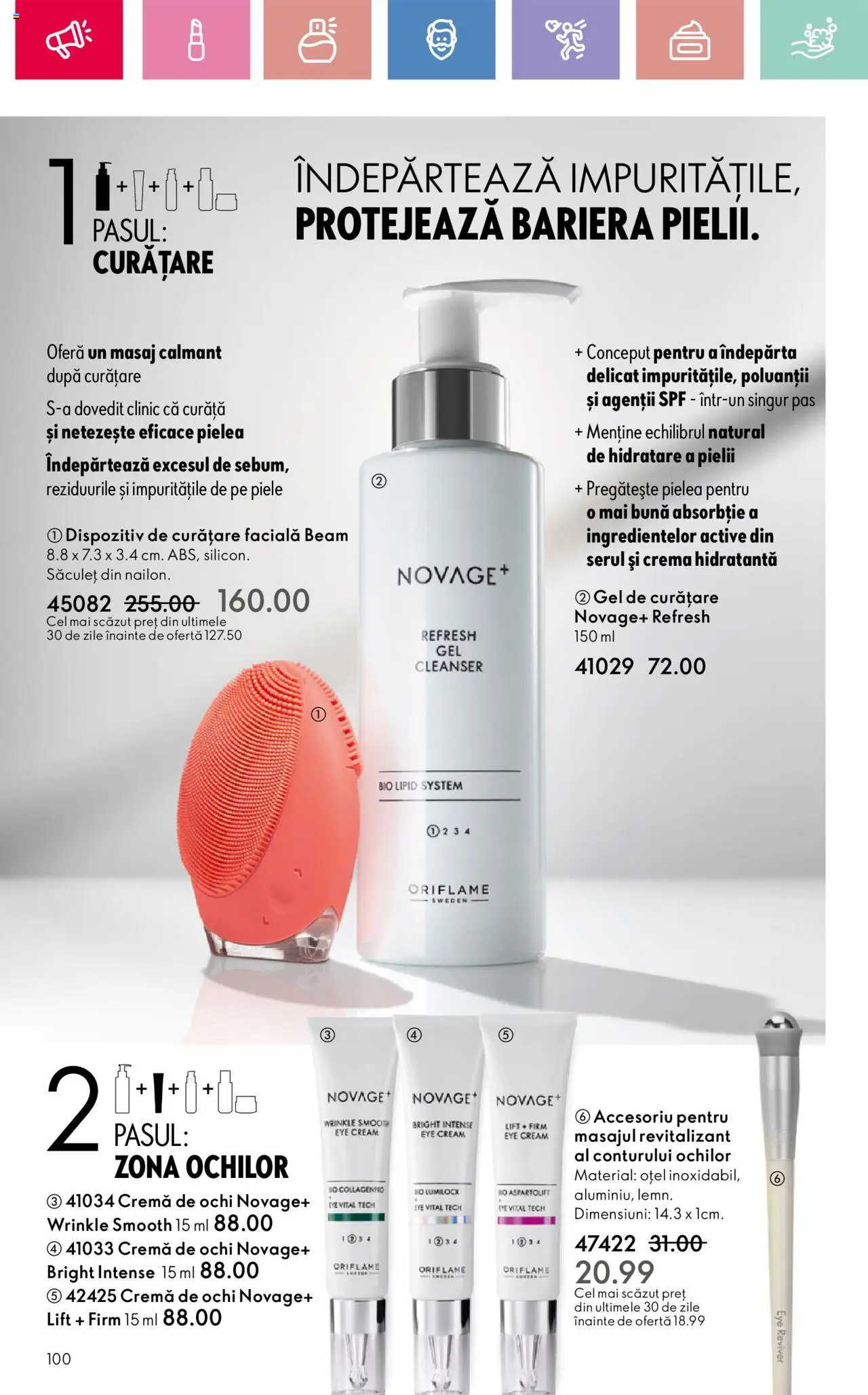 Catalog Oriflame 13 Aprilie - 3 Mai 2025 | Pagina 100 | Produse: Şerit ödül, Gel de curățare, Arapsaçı, Cremă