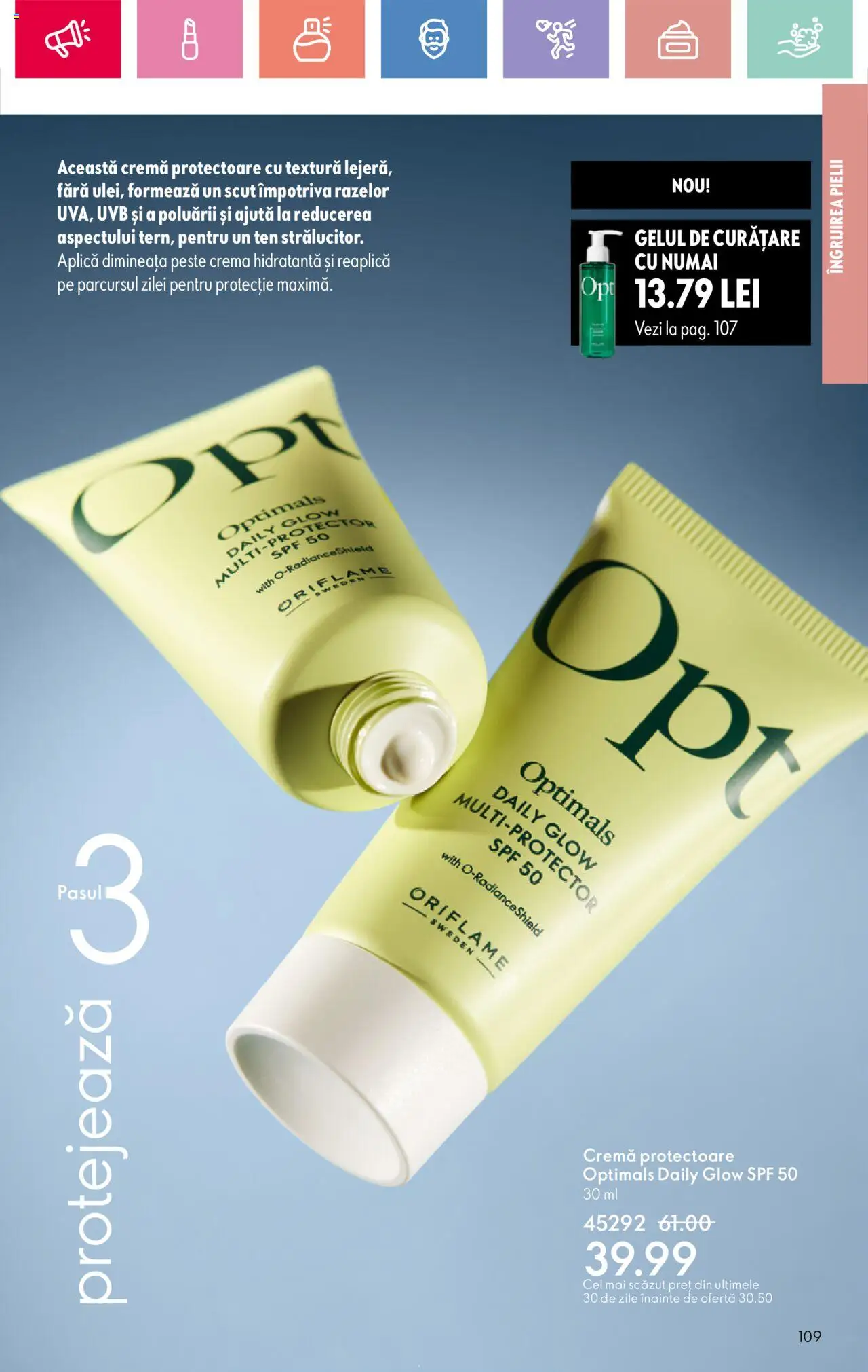 Catalog Oriflame 13 Aprilie - 3 Mai 2025 | Pagina 109 | Produse: Arapsaçı, Cremă, Pește