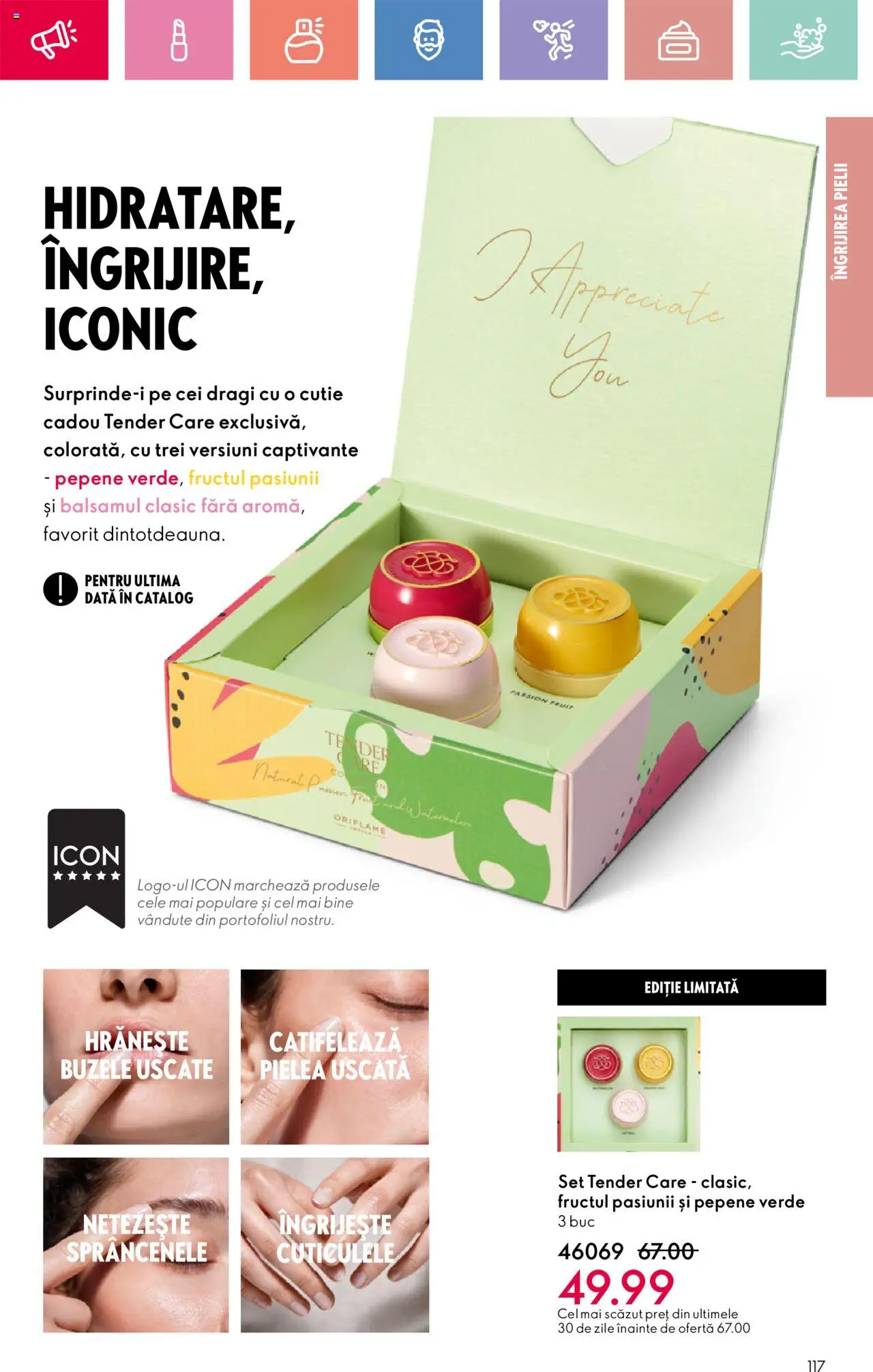 Catalog Oriflame 13 Aprilie - 3 Mai 2025 | Pagina 117 | Produse: Pepene Verde, Cutie