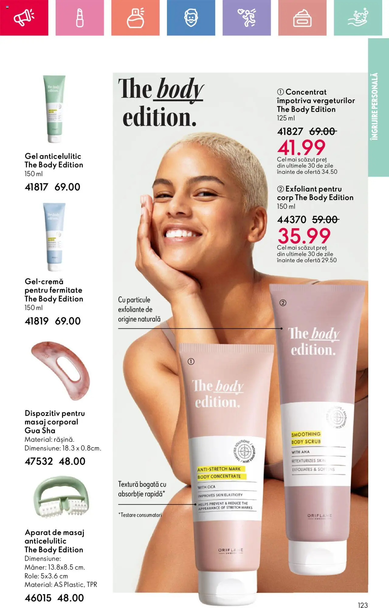 Catalog Oriflame 13 Aprilie - 3 Mai 2025 | Pagina 123 | Produse: Exfoliant, Scrub, Mâner, Role
