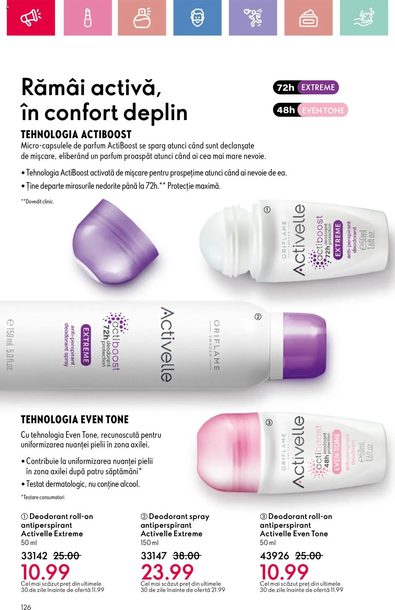 Catalog Oriflame 13 Aprilie - 3 Mai 2025 | Pagina 126 | Produse: Parfum, Deodorant, Antiperspirant
