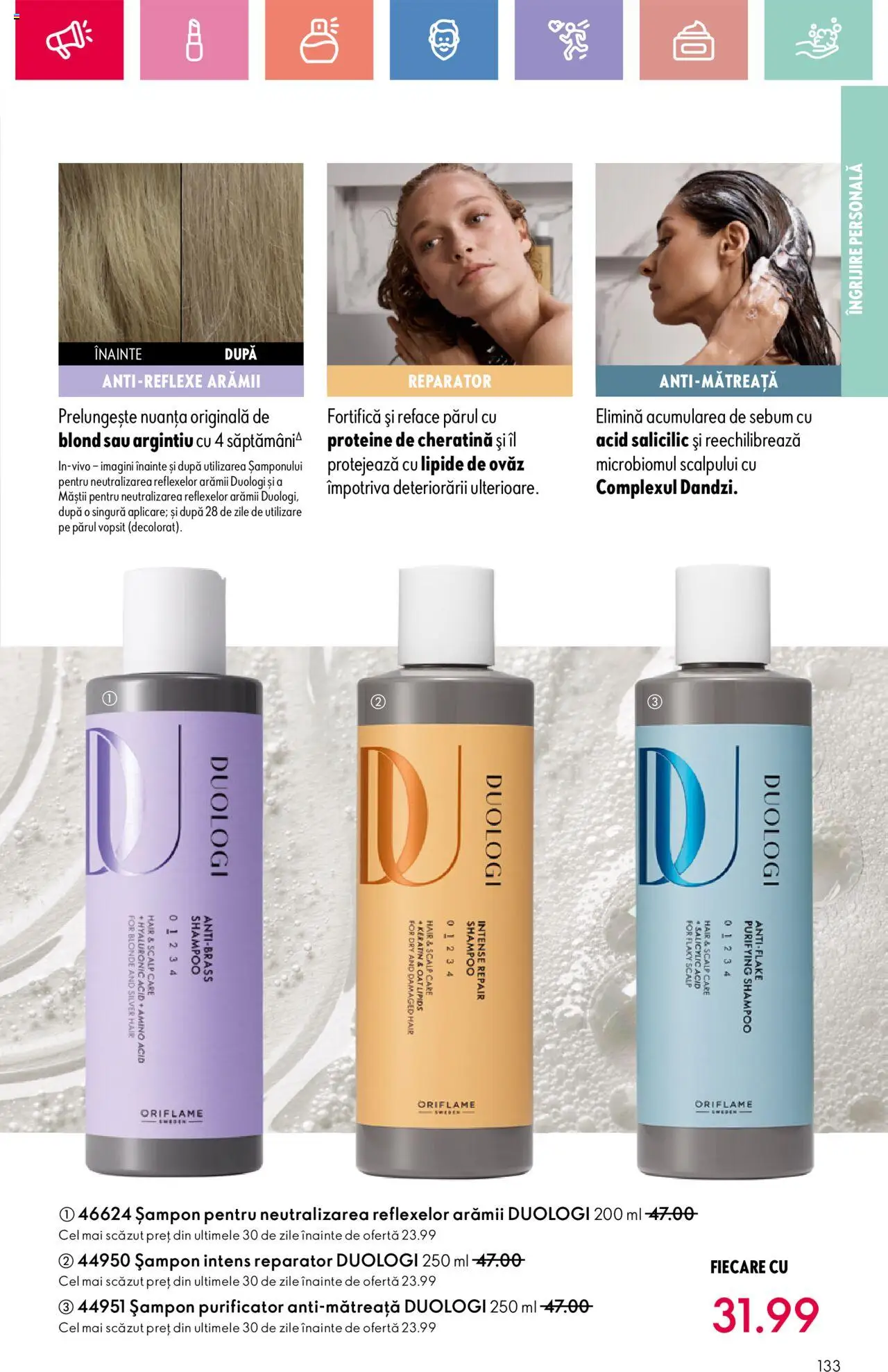 Catalog Oriflame 13 Aprilie - 3 Mai 2025 | Pagina 133 | Produse: Masaüstü kılıfı, Șampon
