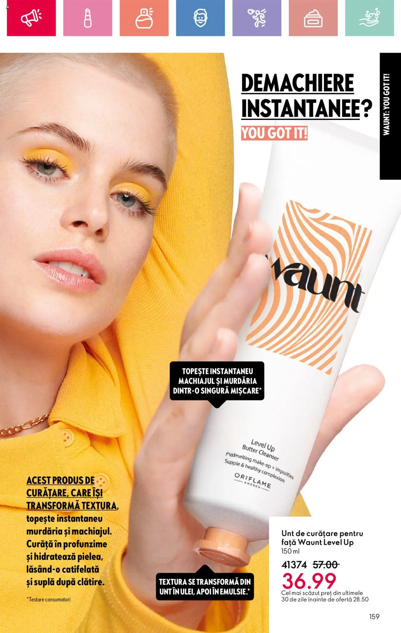 Catalog Oriflame 13 Aprilie - 3 Mai 2025 | Pagina 159 | Produse: Unt