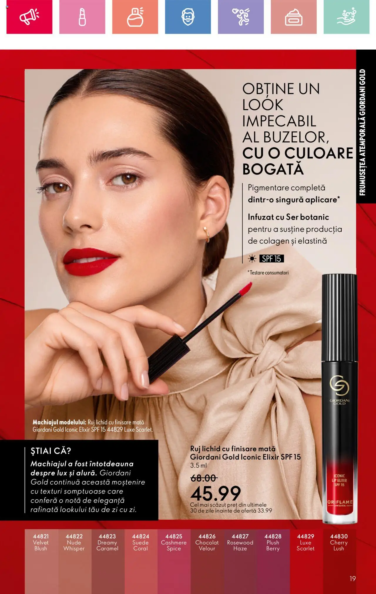 Catalog Oriflame 13 Aprilie - 3 Mai 2025 | Pagina 19 | Produse: Elixir, Blush, Ruj