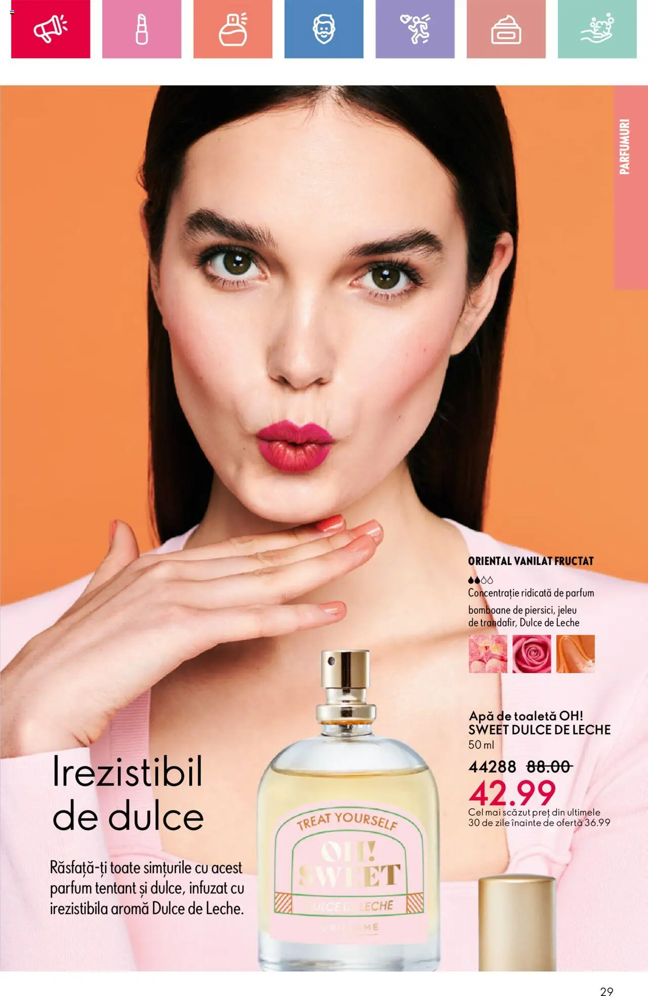 Catalog Oriflame 13 Aprilie - 3 Mai 2025 | Pagina 29 | Produse: Toaletă, Parfum, Bomboane, Apă