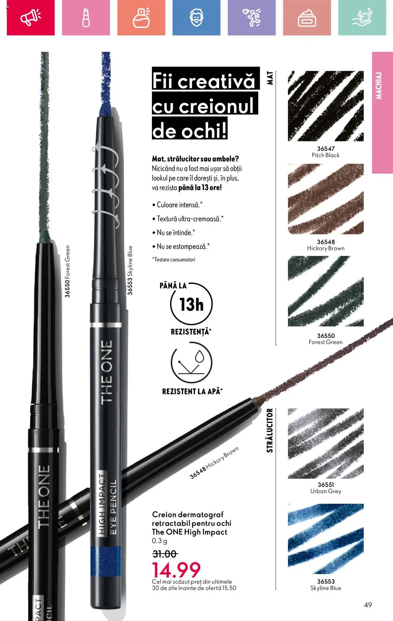 Catalog Oriflame 13 Aprilie - 3 Mai 2025 | Pagina 49 | Produse: Machiaj, Peluş Köpek Yatağı