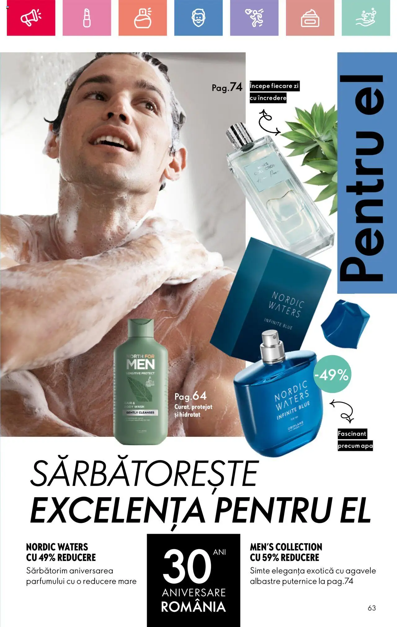 Catalog Oriflame 13 Aprilie - 3 Mai 2025 | Pagina 63 | Produse: Body, Apă