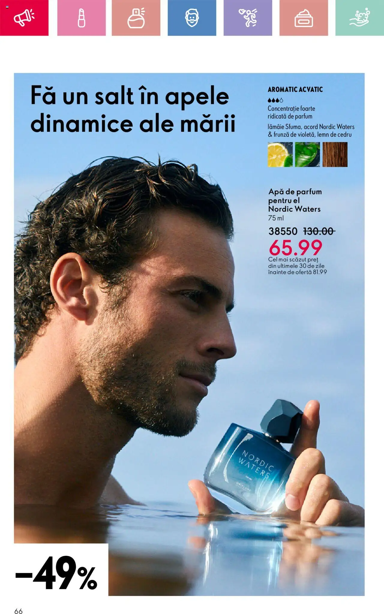Catalog Oriflame 13 Aprilie - 3 Mai 2025 | Pagina 66 | Produse: Apă de parfum, Parfum, Apă, Lămâie