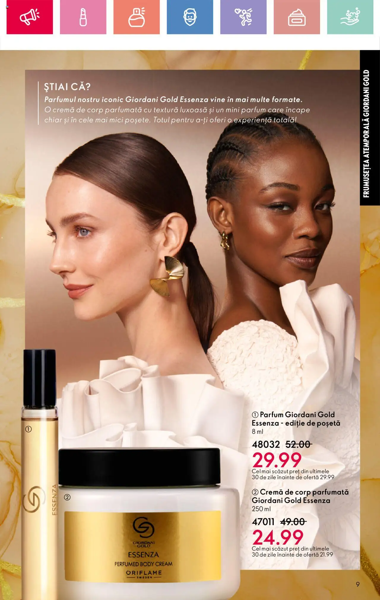 Catalog Oriflame 13 Aprilie - 3 Mai 2025 | Pagina 9 | Produse: Body, Mici, Parfum, Cremă de corp