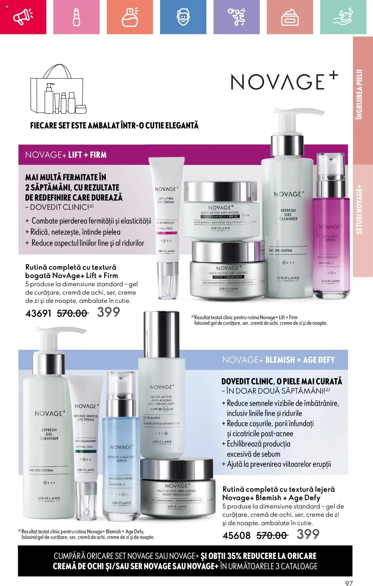 Catalog Oriflame 13 Aprilie - 3 Mai 2025 | Pagina 97 | Produse: Şerit ödül, Serum, Cutie, Cremă
