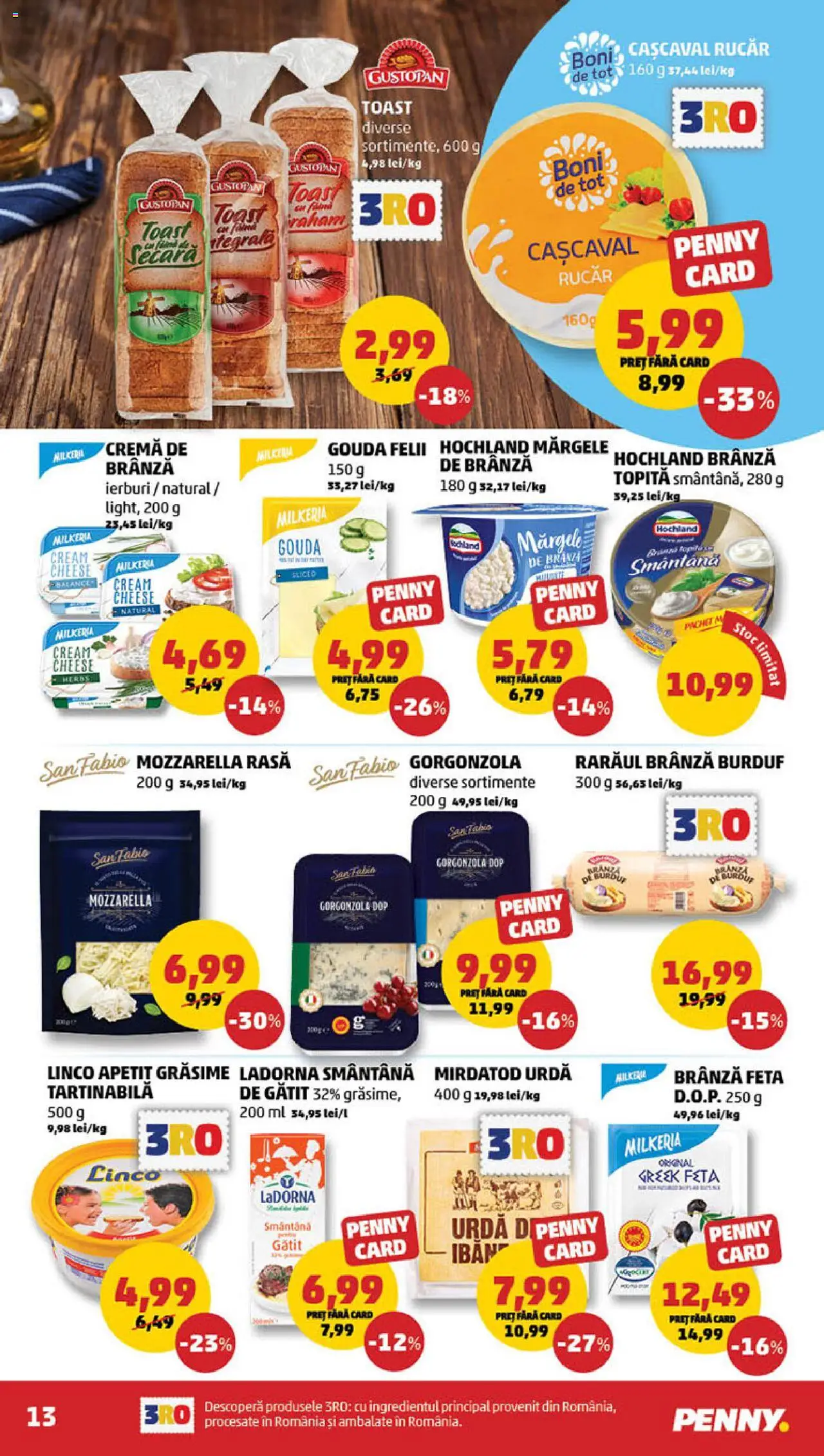 Catalog PENNY Market 26 Martie - 1 Aprilie 2025 | Pagina 13 | Produse: Cașcaval, Brânză, Smântână, Gouda