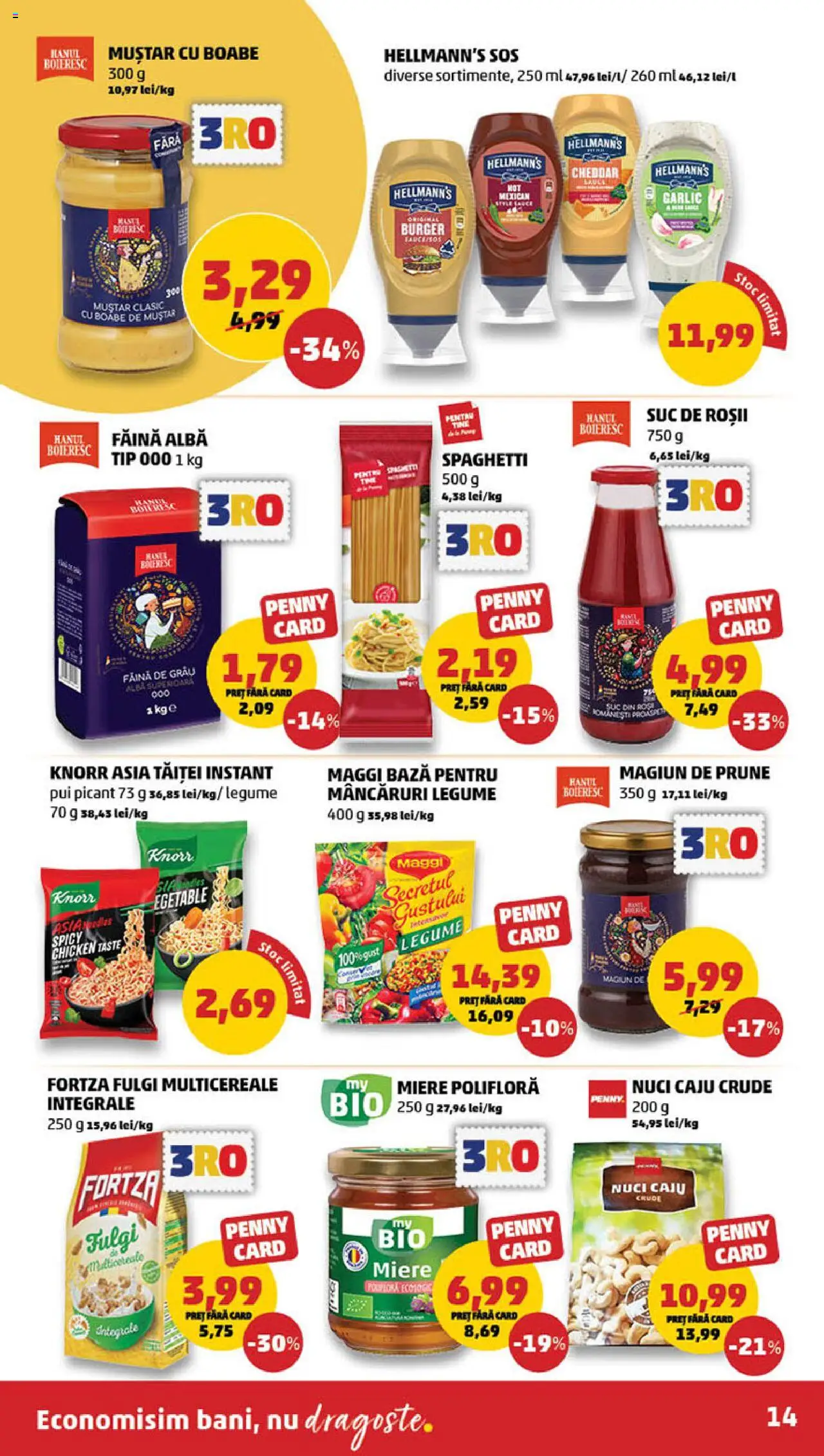 Catalog PENNY Market 26 Martie - 1 Aprilie 2025 | Pagina 14 | Produse: Delgeç, Miere polifloră, Făină, Legume