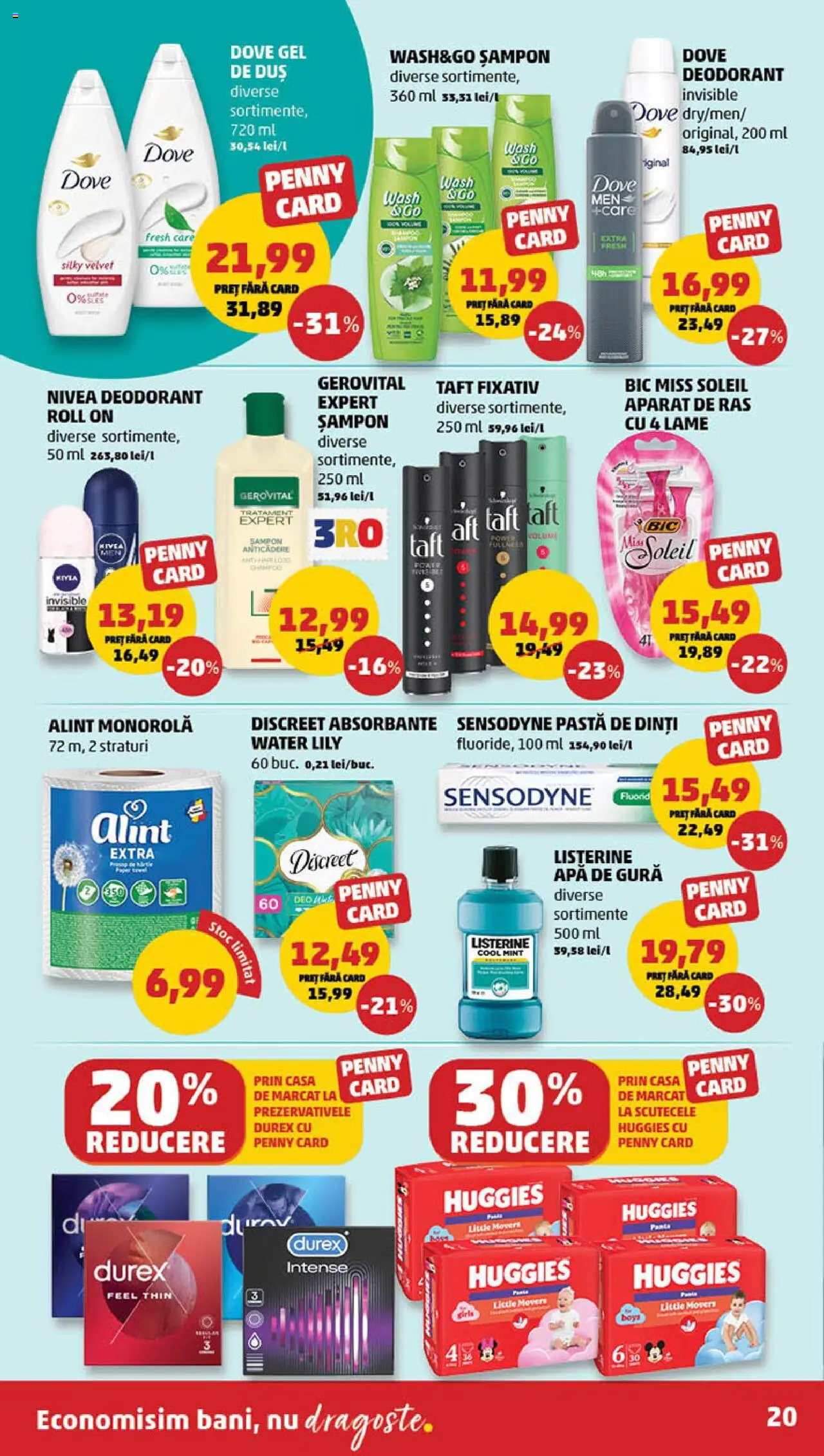 Catalog PENNY Market 26 Martie - 1 Aprilie 2025 | Pagina 20 | Produse: Duș, Deodorant, Pastă de dinți, Apă