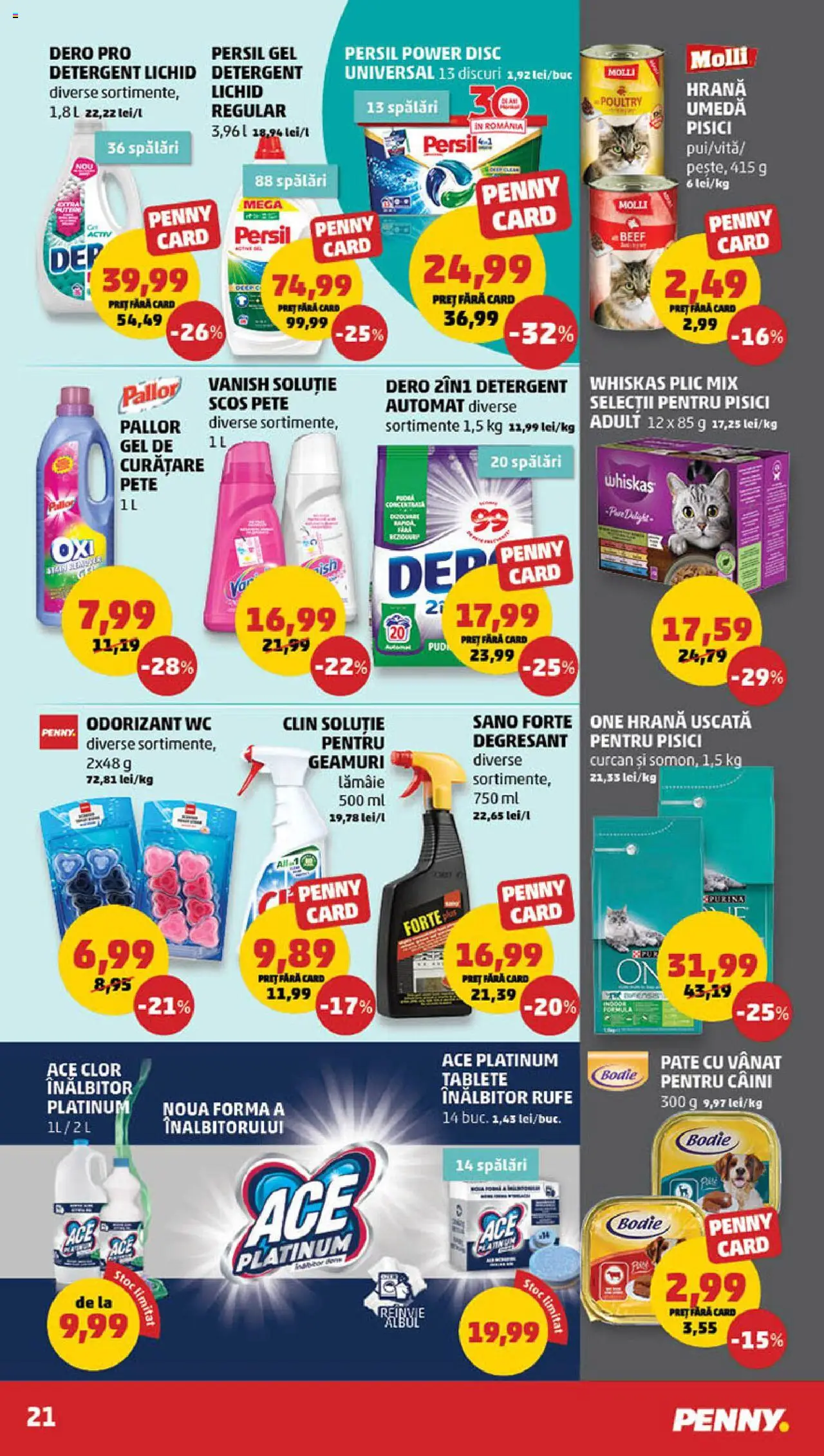Catalog PENNY Market 26 Martie - 1 Aprilie 2025 | Pagina 21 | Produse: Pară, Pate, Detergent, Çelik Mama ve Su Kabı