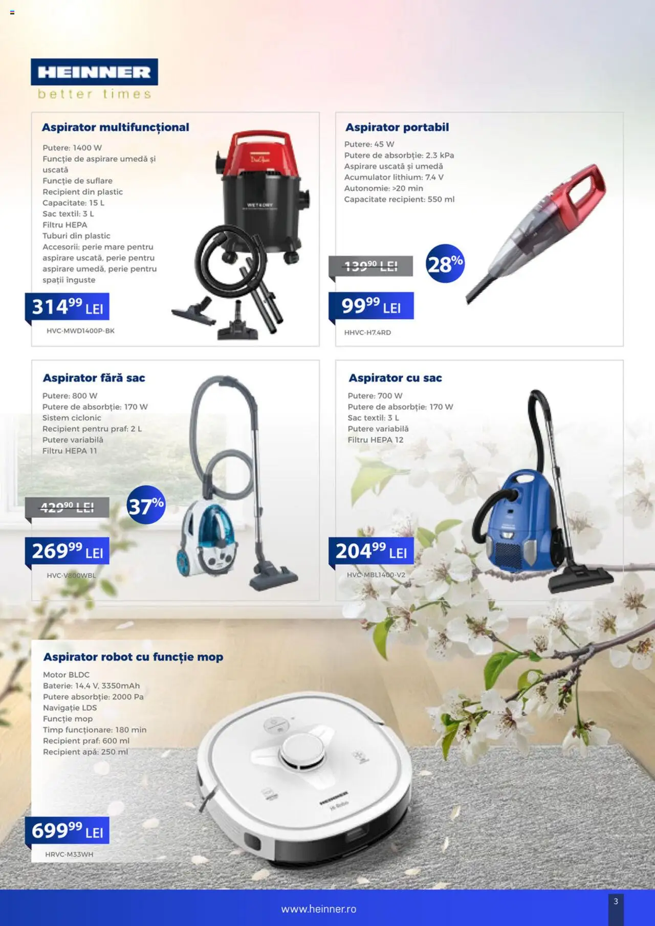 Catalog Carrefour 19 Martie - 24 Aprilie 2025 | Pagina 3 | Produse: Aspirator robot, Robot, Baterie, Perie